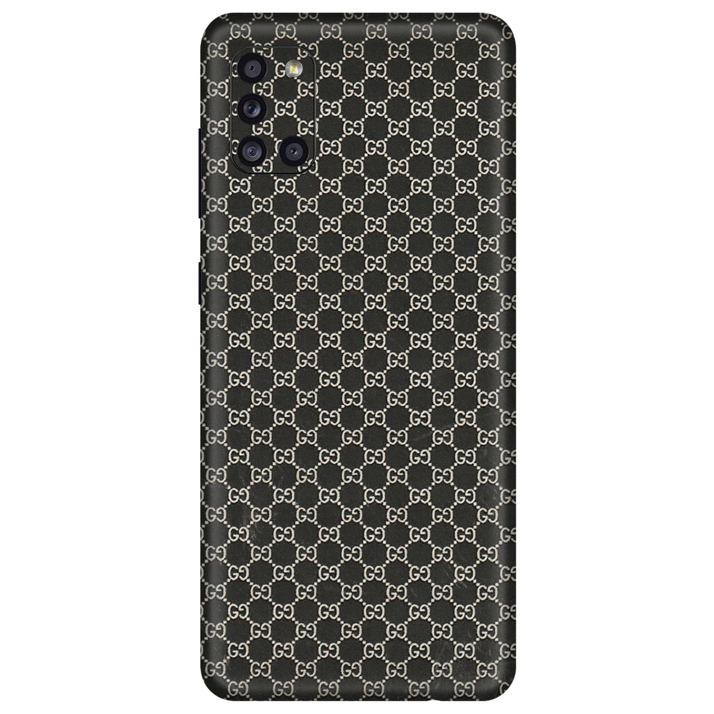 Samsung A/S Series Phone Skins (All Models) - Black G Print - 3D Embossed Finish (L-109) Samsung Galaxy A31