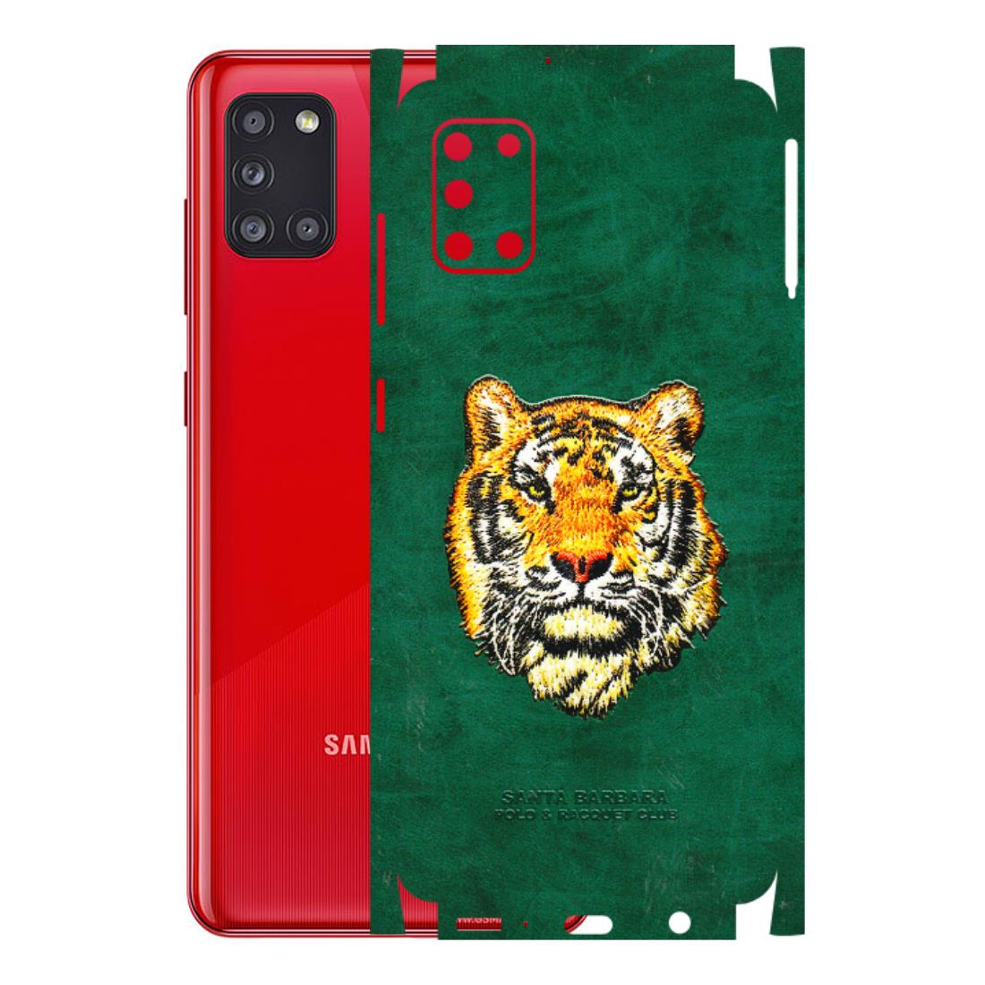 Samsung A/S Series Phone Skins (All Models) - Leather Feel Tiger - 3D Embossed Finish (L-111) Samsung Galaxy A31