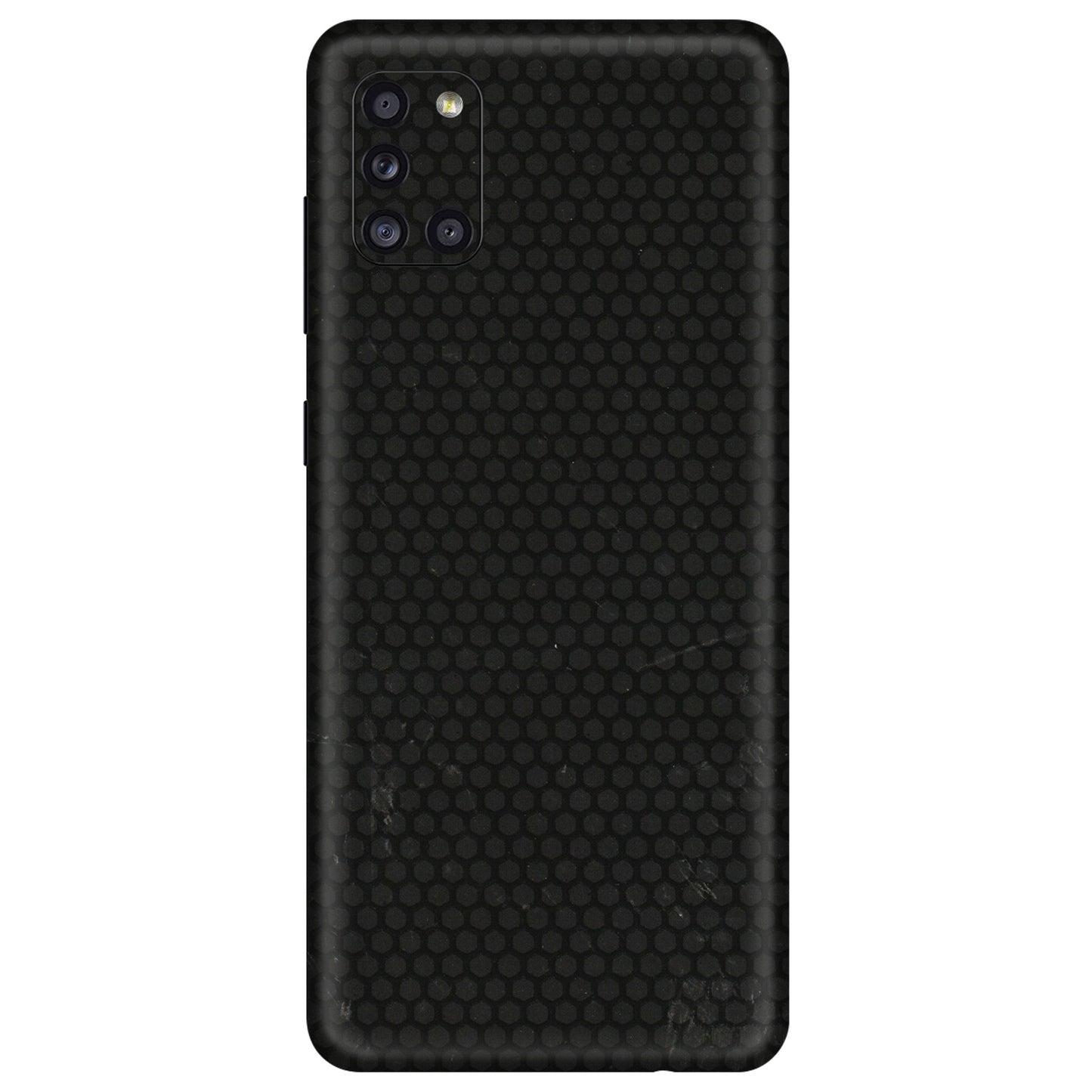 Samsung A/S Series Phone Skins (All Models) - Black honeycomb - 3D Embossed Finish (L-114) Samsung Galaxy A31