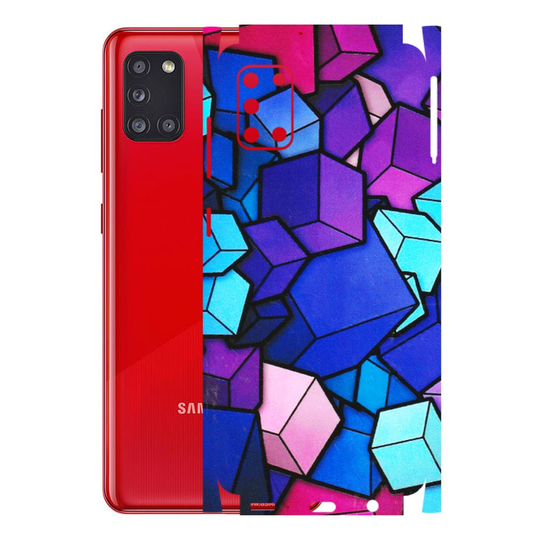 Samsung A/S Series Phone Skins (All Models) - Cube Doodle - 3D Embossed Finish (L-141) Samsung Galaxy A31