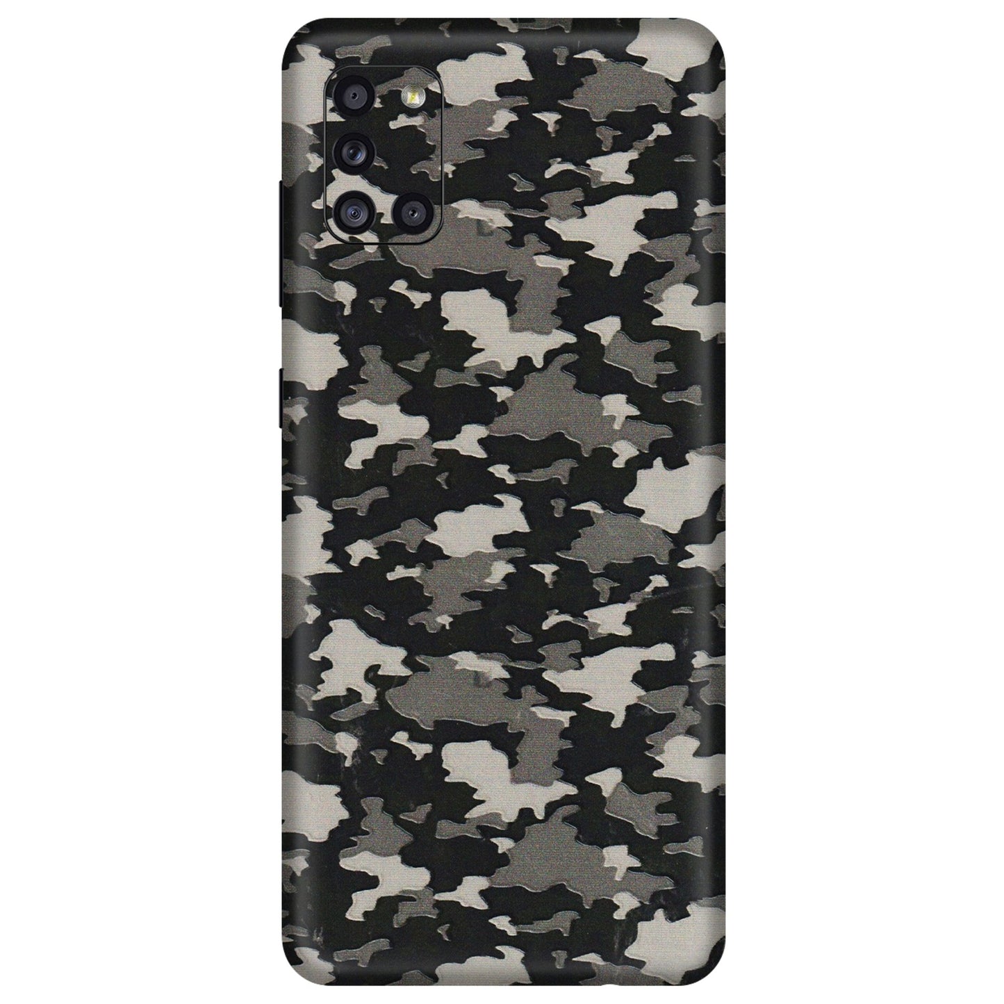 Samsung A/S Series Phone Skins (All Models) - Black/Grey Camoflaunge - 3D Embossed Finish (L-142) Samsung Galaxy A31
