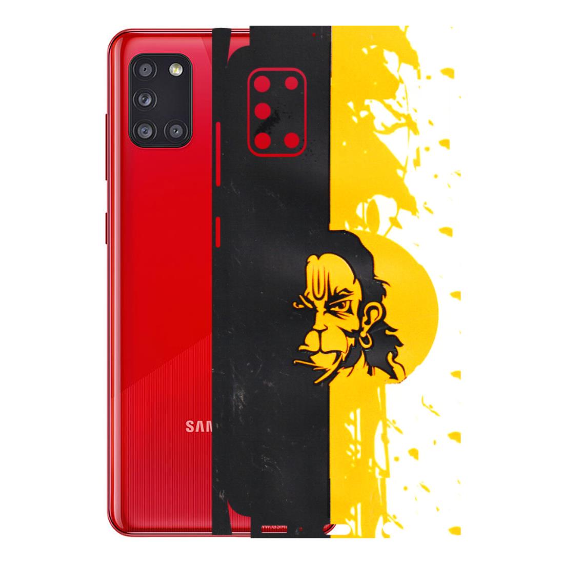 Samsung A/S Series Phone Skins (All Models) - Bajrangbali - 3D Embossed Finish (L-151) Samsung Galaxy A31