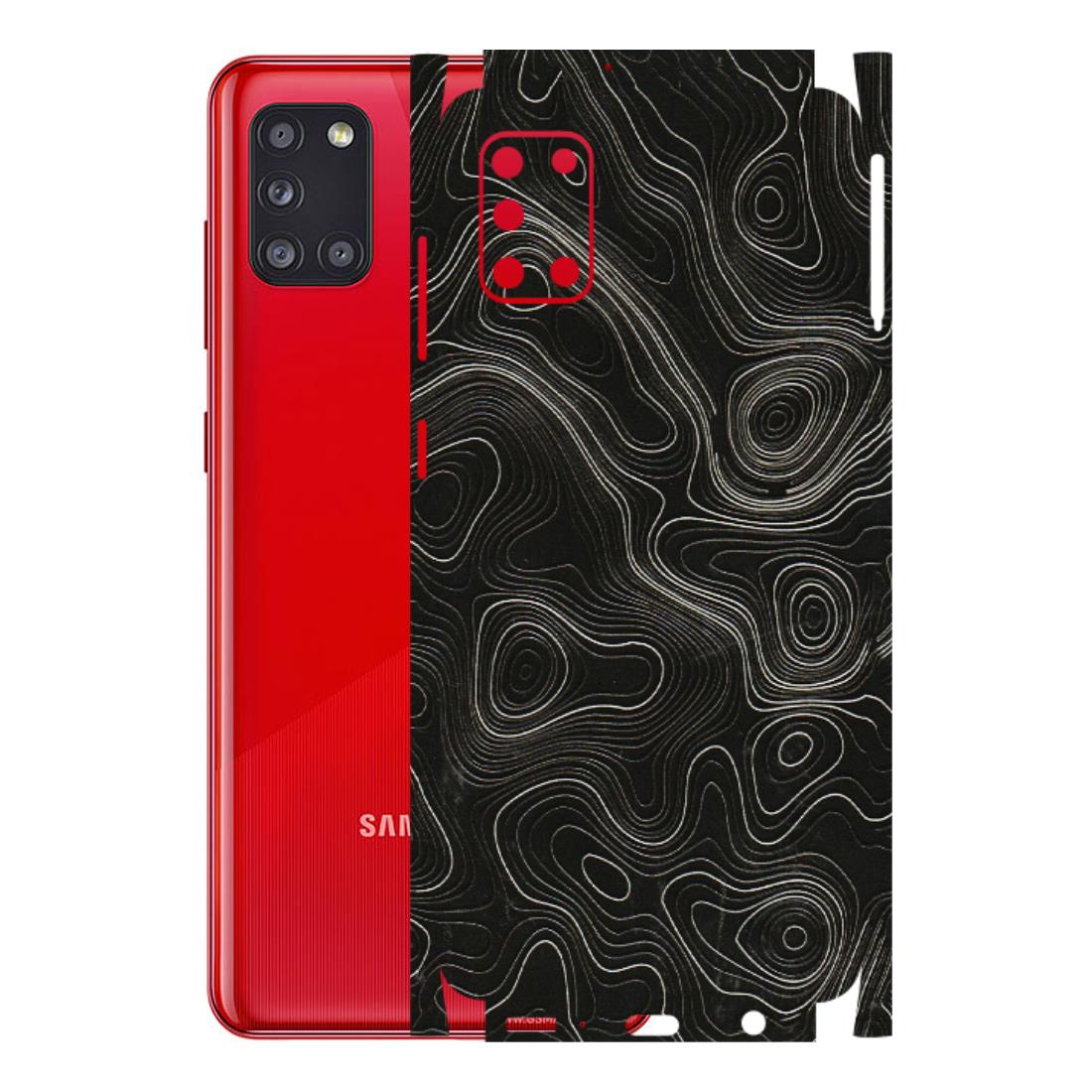 Samsung A/S Series Phone Skins (All Models) - Black Swirl - 3D Embossed Finish (L-196) Samsung Galaxy A31