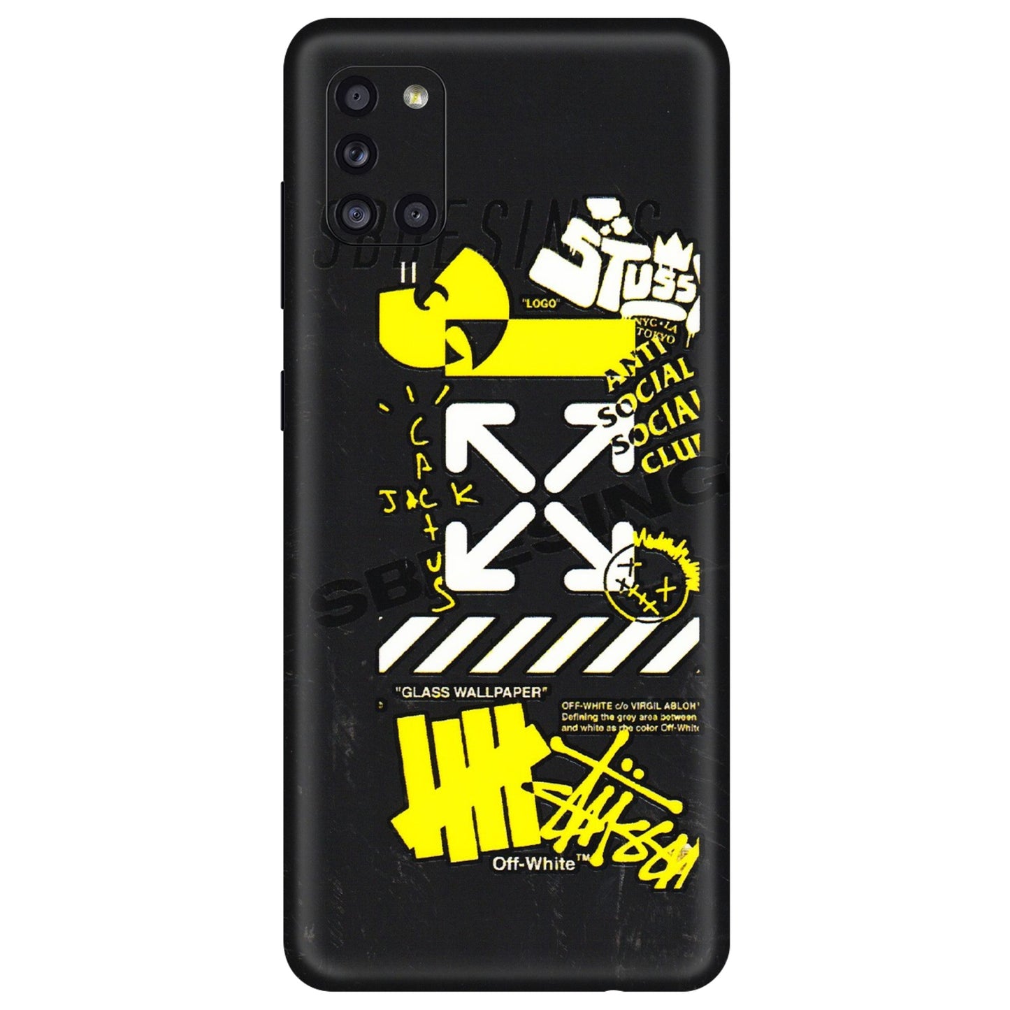 Samsung A/S Series Phone Skins (All Models) - Anti Social Graffiti - 3D Embossed Finish (L-198) Samsung Galaxy A31