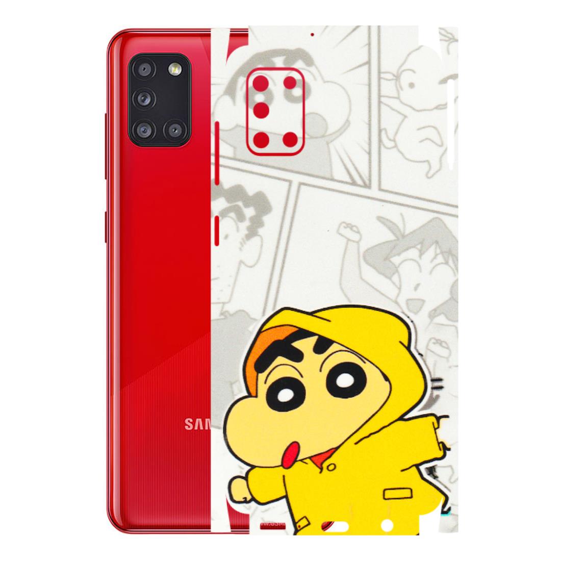 Samsung A/S Series Phone Skins (All Models) - Yellow Shinchan Comic - 3D Embossed Finish (L-246) Samsung Galaxy A31