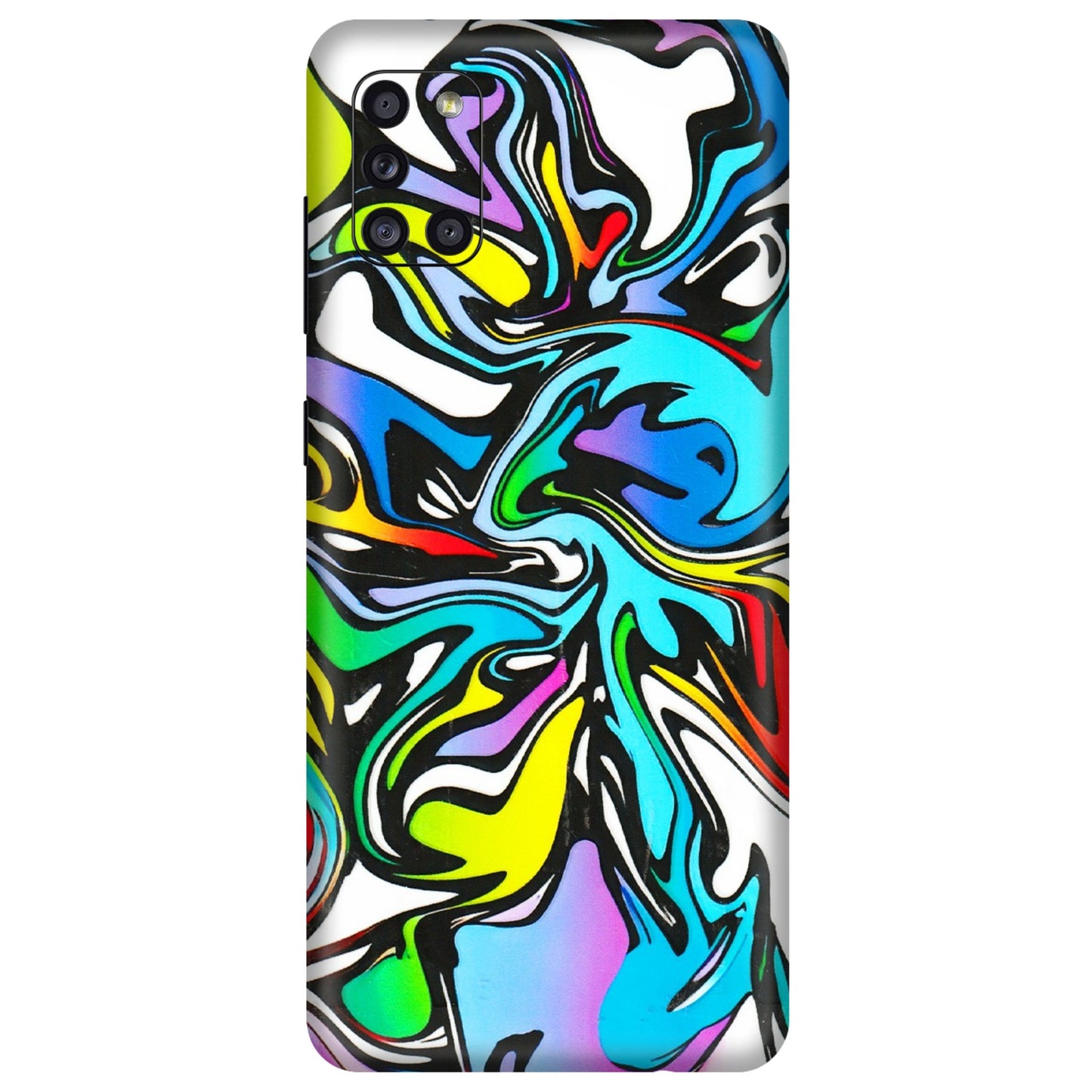 Samsung A/S Series Phone Skins (All Models) - Abstract Colour Paints - 3D Embossed Finish (L-271) Samsung Galaxy A31