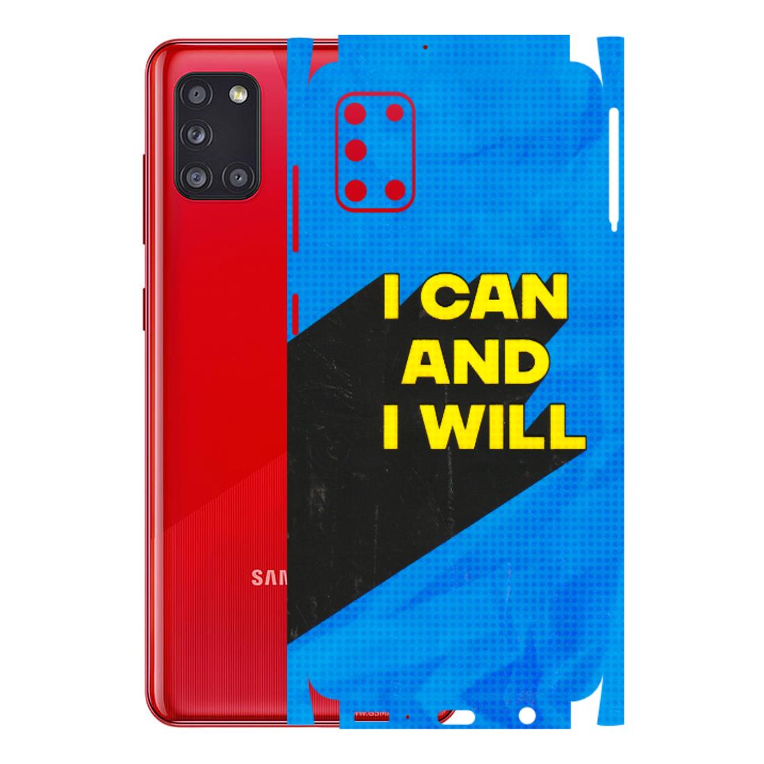 Samsung A/S Series Phone Skins (All Models) - I Can And I Will - 3D Embossed Finish (L-281) Samsung Galaxy A31
