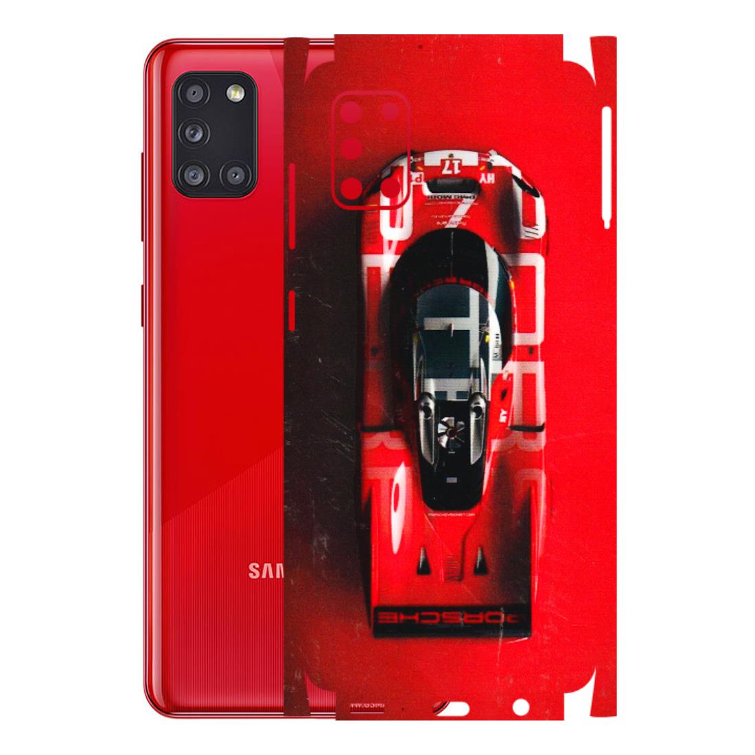 Samsung A/S Series Phone Skins (All Models) - Red Porsche Car Logo - 3D Embossed Finish (L-315) Samsung Galaxy A31