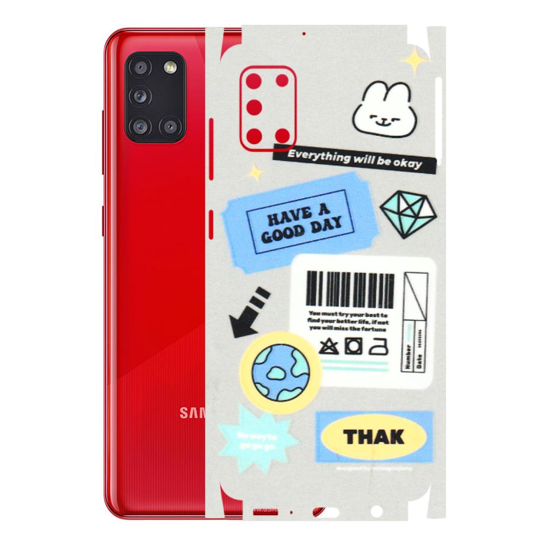 Samsung A/S Series Phone Skins (All Models) - Will Be Okay Design - 3D Embossed Finish (L-316) Samsung Galaxy A31