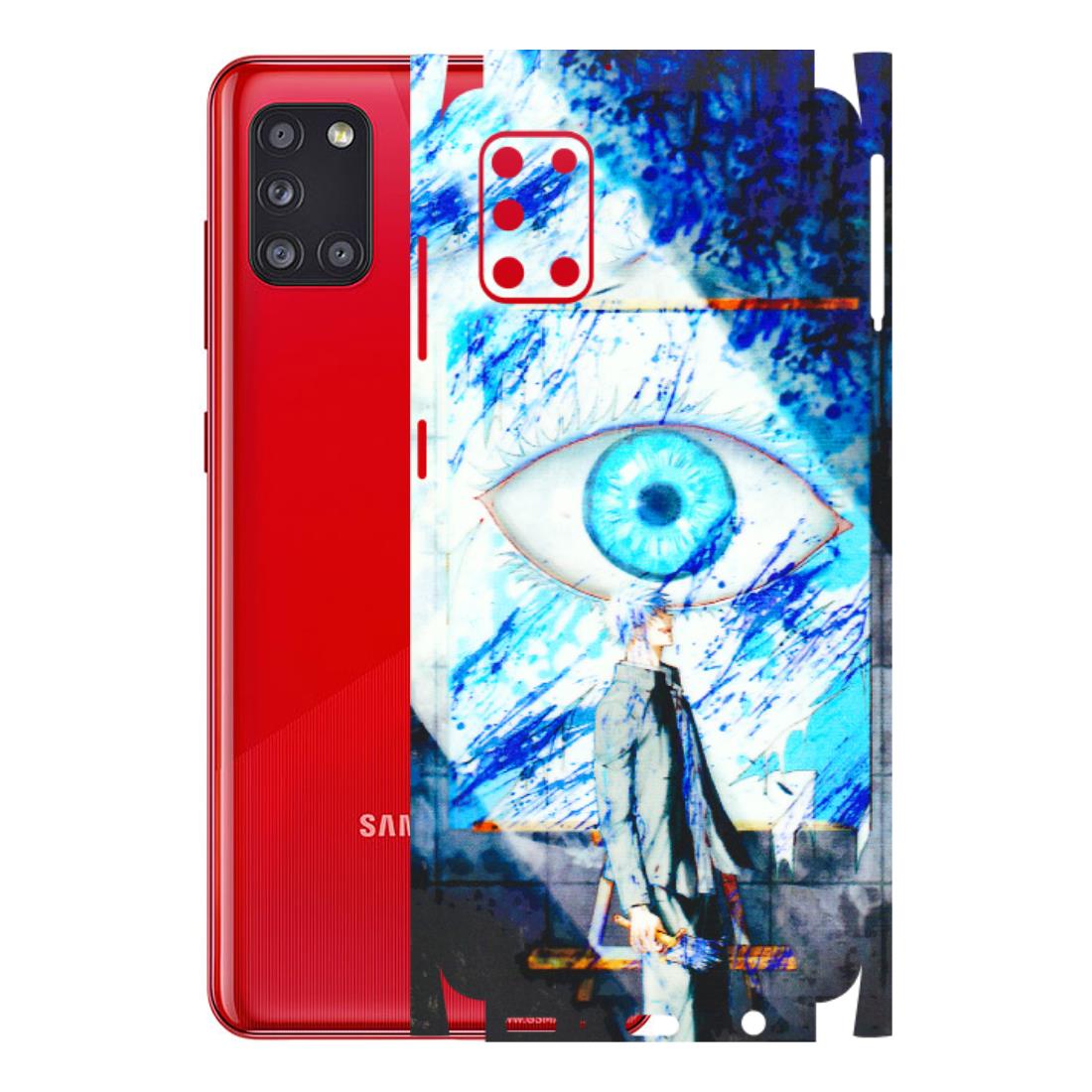 Samsung A/S Series Phone Skins (All Models) - Anime Sea Blue Eye - 3D Embossed Finish (L-318) Samsung Galaxy A31