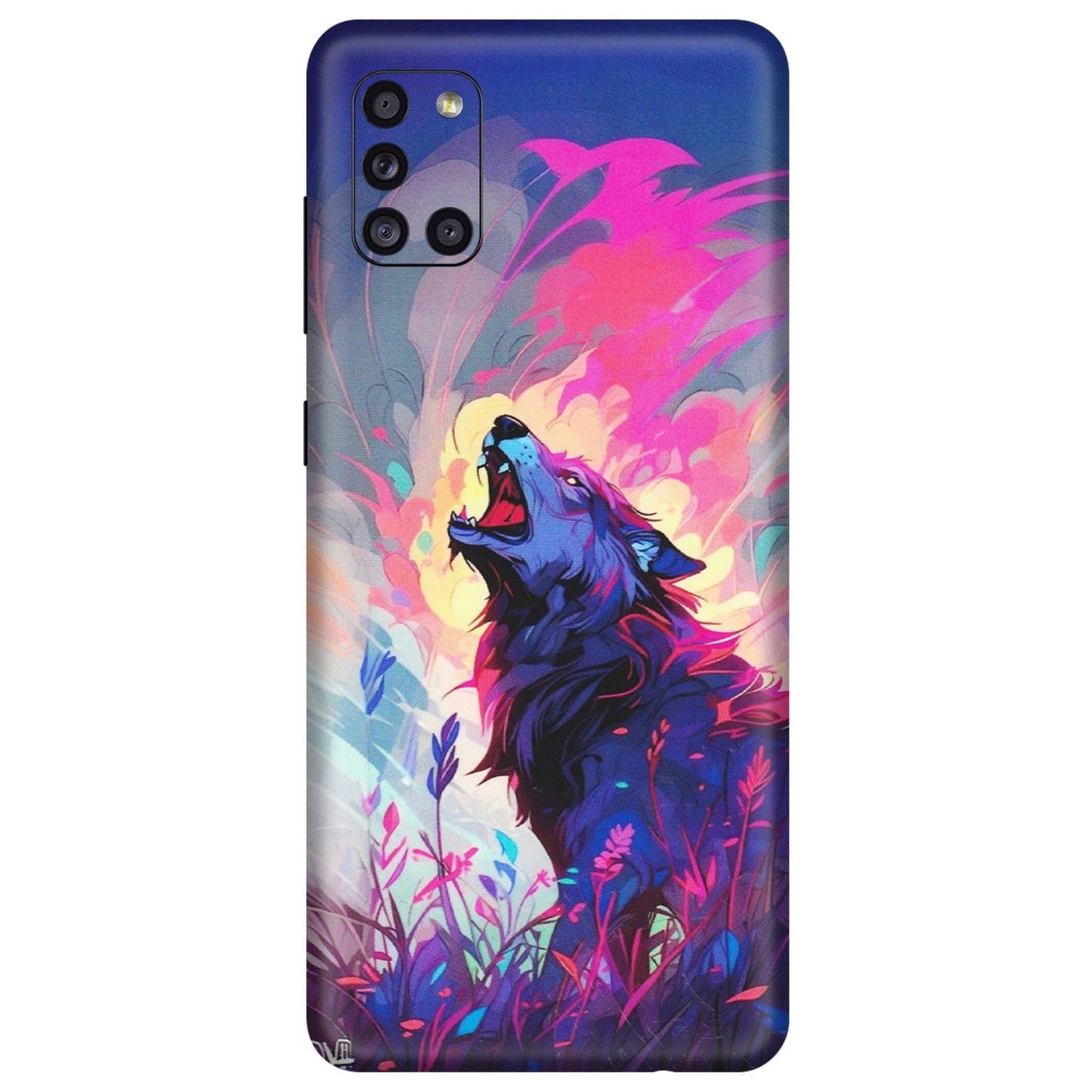 Samsung A/S Series Phone Skins (All Models) - New Wild Wolf Abstract - Matte Finish (M-125) Samsung Galaxy A31