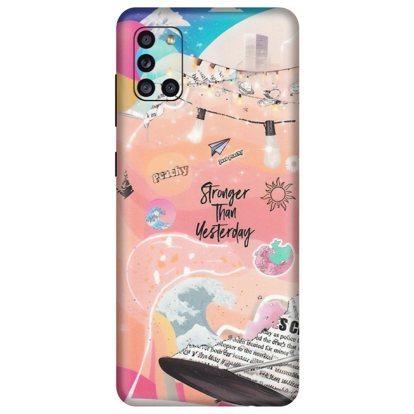 Samsung A/S Series Phone Skins (All Models) - Stronger Then Yesterday - Matte Finish (M-128) Samsung Galaxy A31