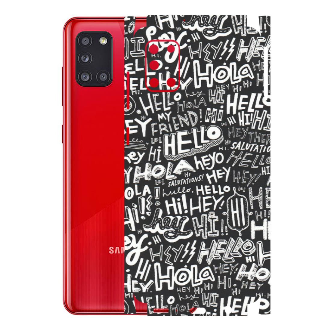 Samsung A/S Series Phone Skins (All Models) - Hi Hello Doodles - Matte Finish (M-25) Samsung Galaxy A31