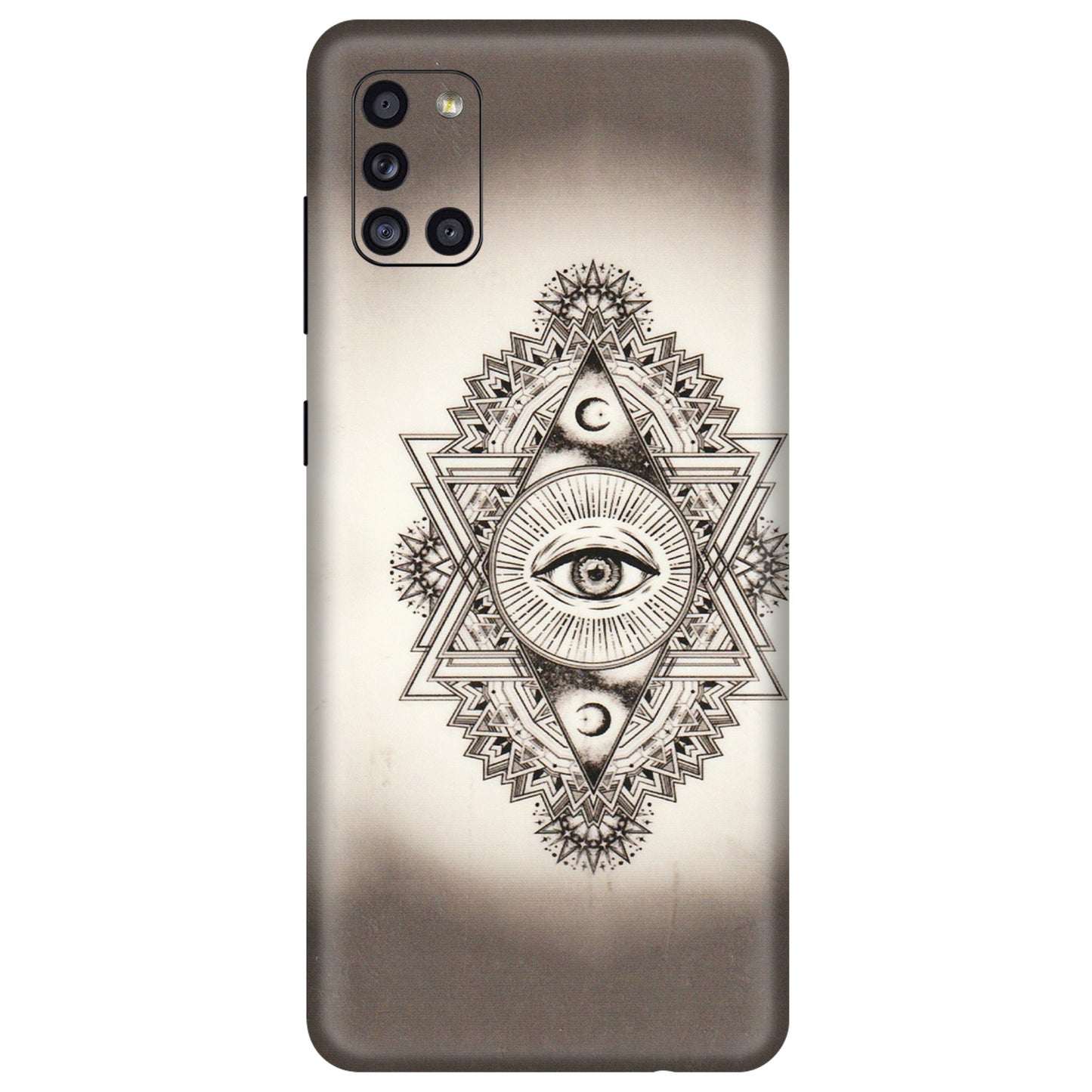 Samsung A/S Series Phone Skins (All Models) - Illuminati Great Eye - Transparent Finish (T-14) Samsung Galaxy A31