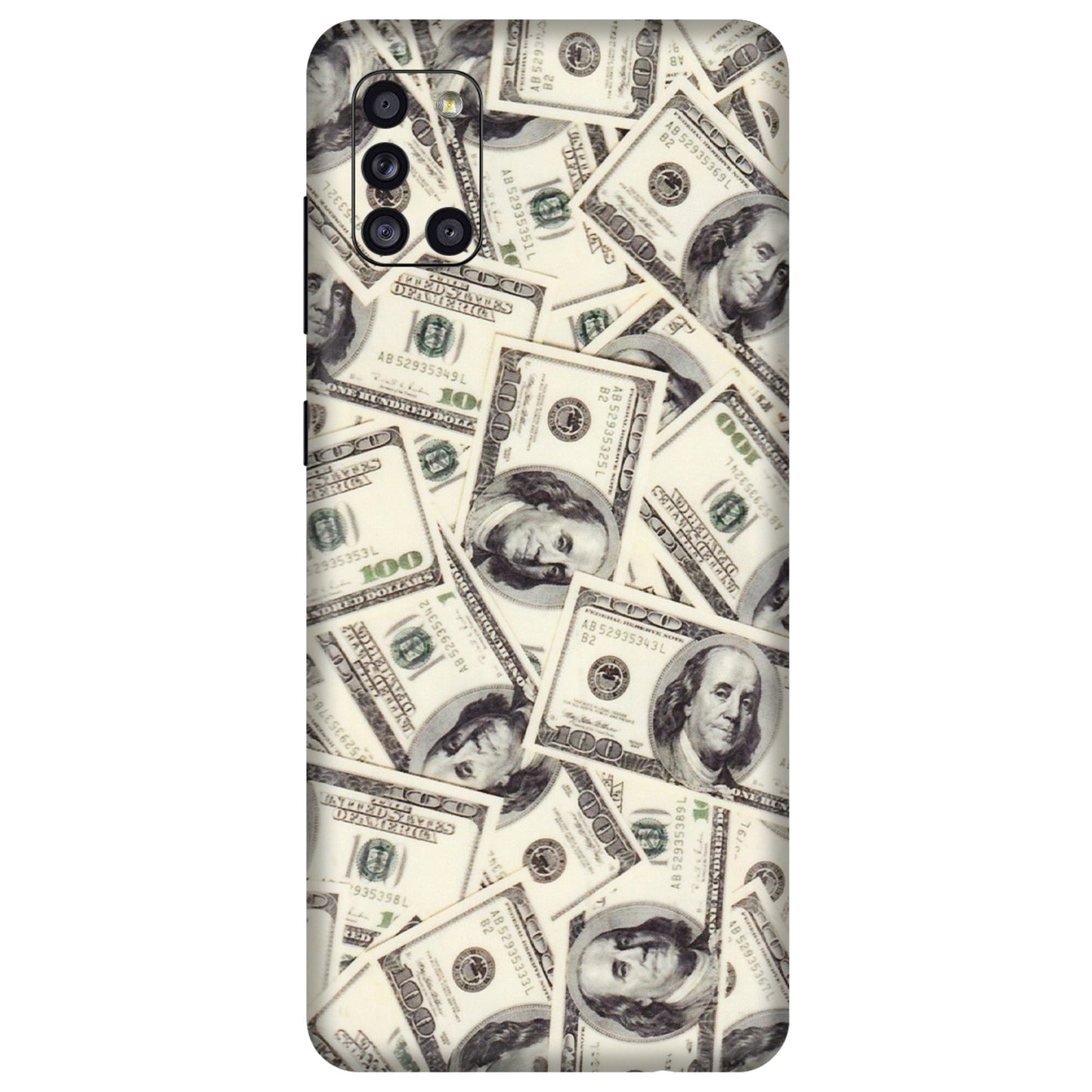 Samsung A/S Series Phone Skins (All Models) - Dollar Lover - Transparent Finish (T-17) Samsung Galaxy A31