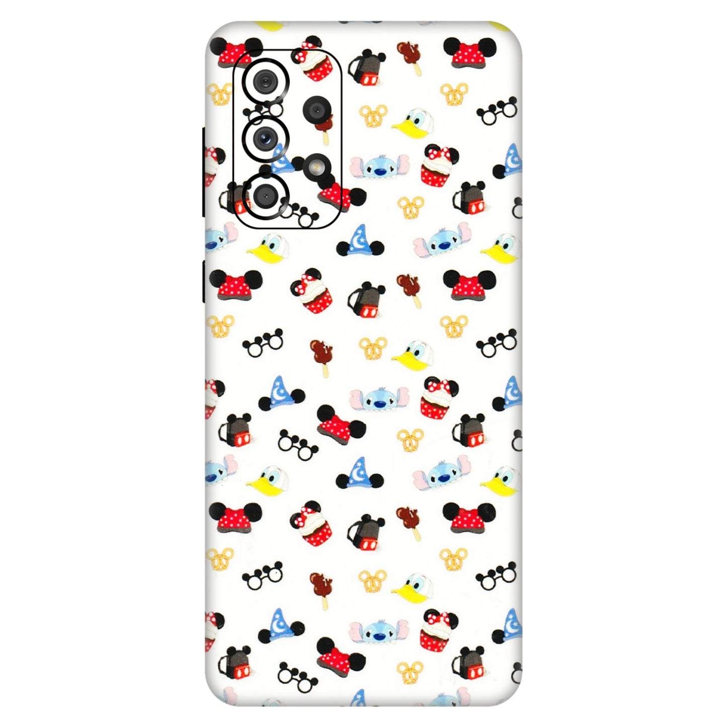 Samsung A/S Series Phone Skins (All Models) - Minnie Mouse & Donald Doodles s - 3D Embossed Finish (L-194) Samsung Galaxy A33(5G)