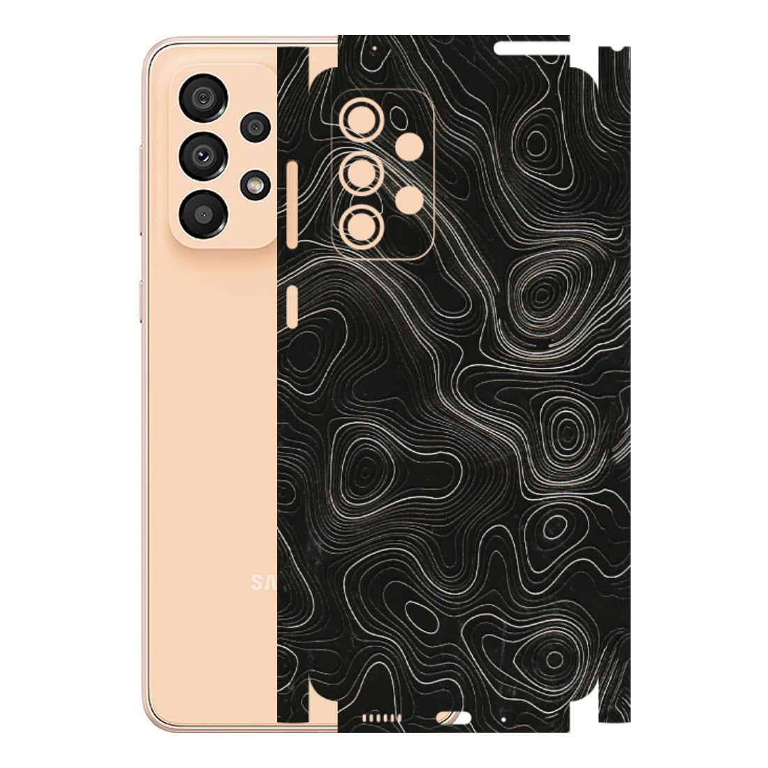 Samsung A/S Series Phone Skins (All Models) - Black Swirl - 3D Embossed Finish (L-196) Samsung Galaxy A33(5G)