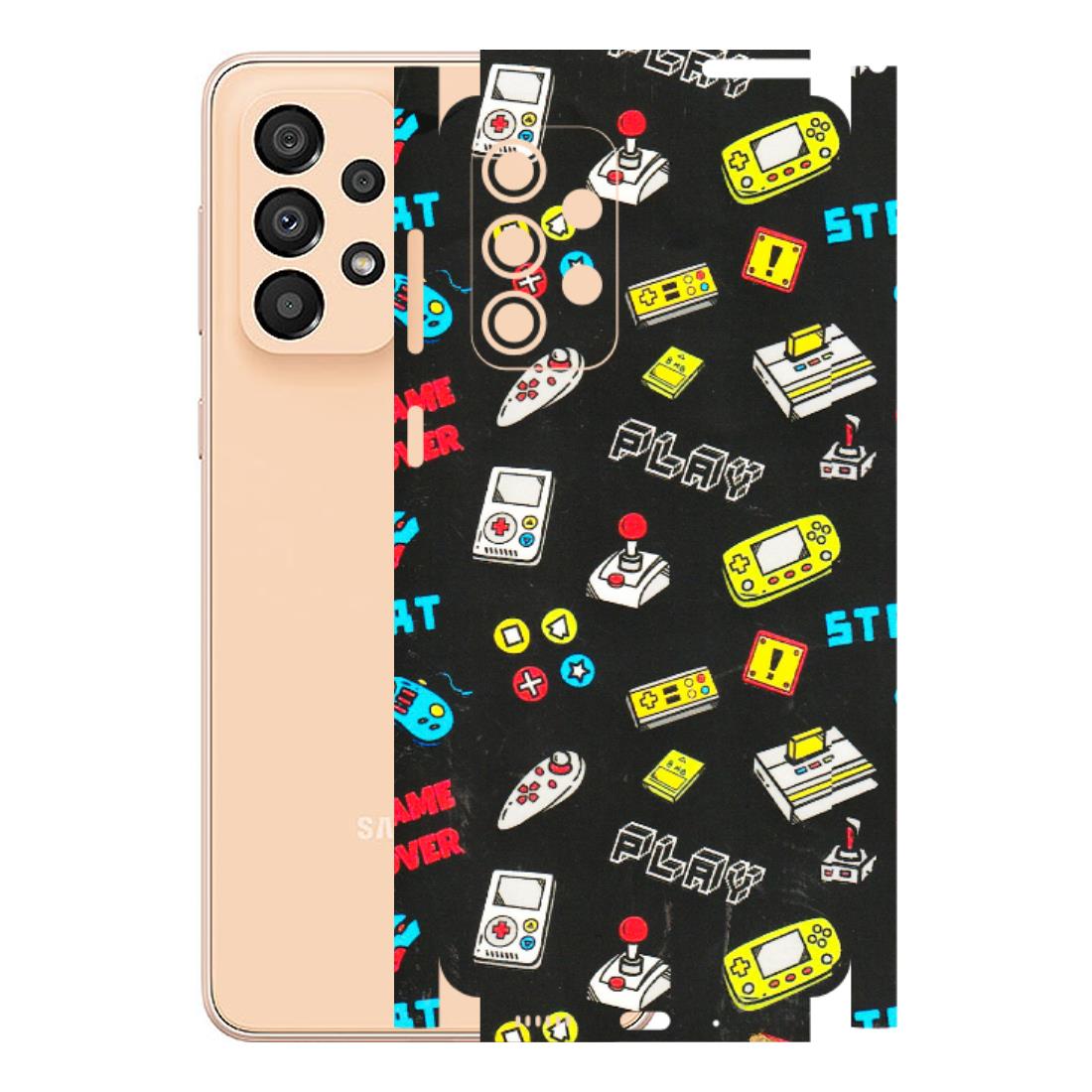 Samsung A/S Series Phone Skins (All Models) - Gaming Doodles - 3D Embossed Finish (L-224) Samsung Galaxy A33(5G)