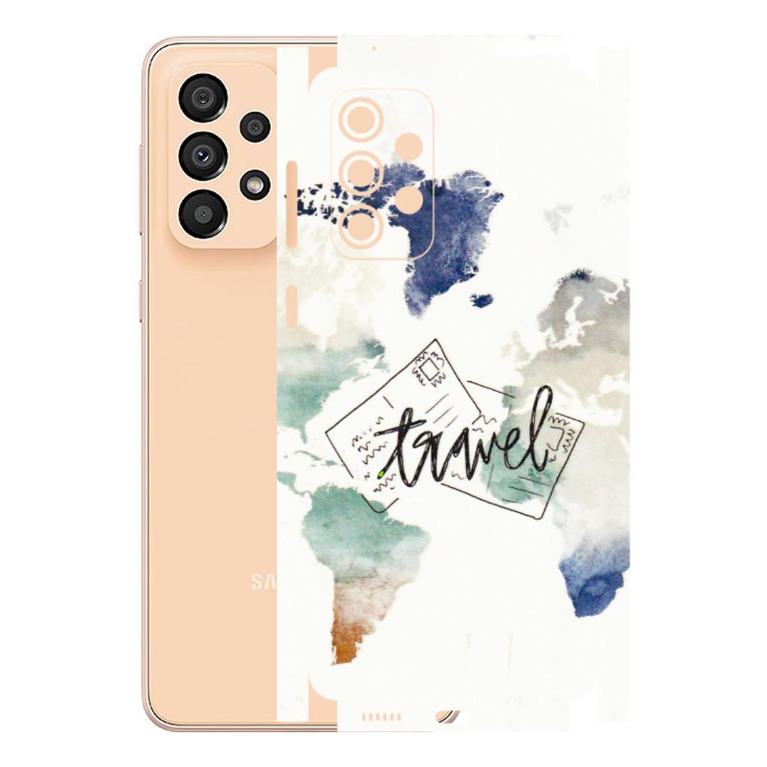 Samsung A/S Series Phone Skins (All Models) - Travel The World - 3D Embossed Finish (L-232) Samsung Galaxy A33(5G)