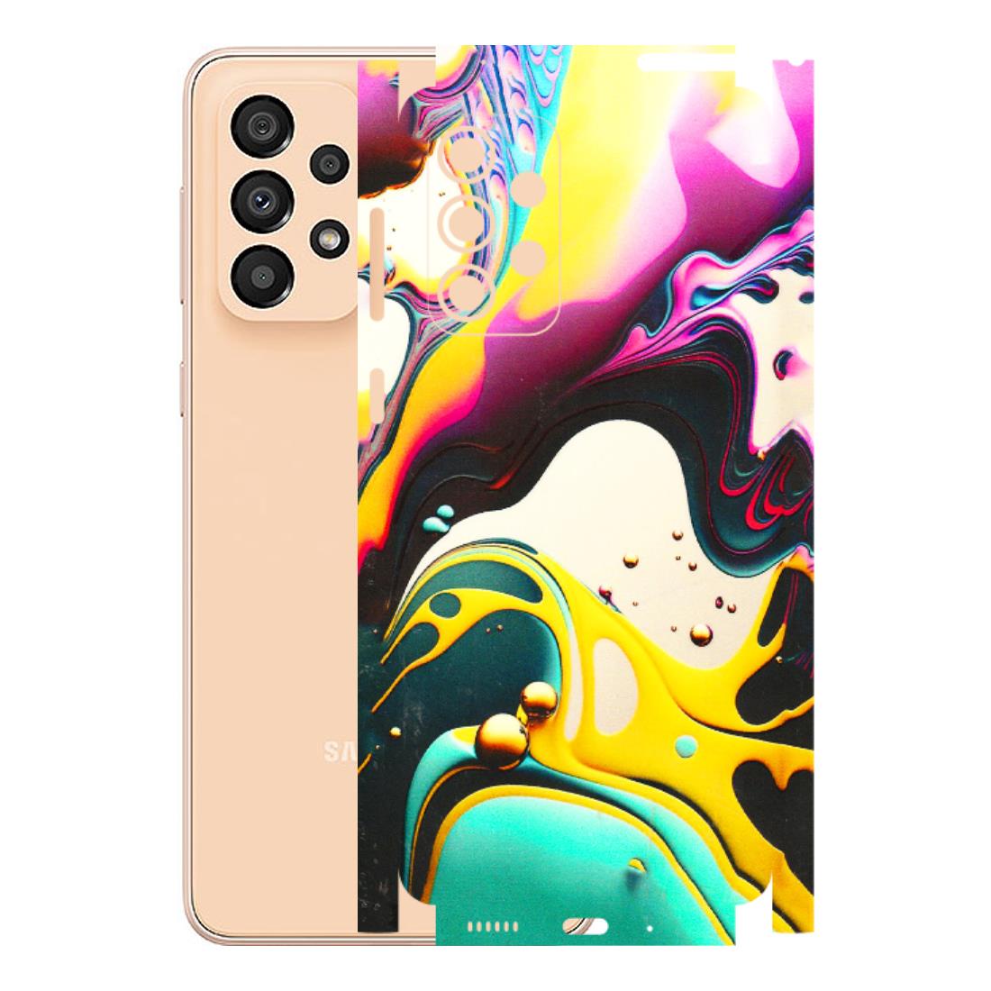 Samsung A/S Series Phone Skins (All Models) - Multicolor Abstract pattern - 3D Embossed Finish (L-254) Samsung Galaxy A33(5G)