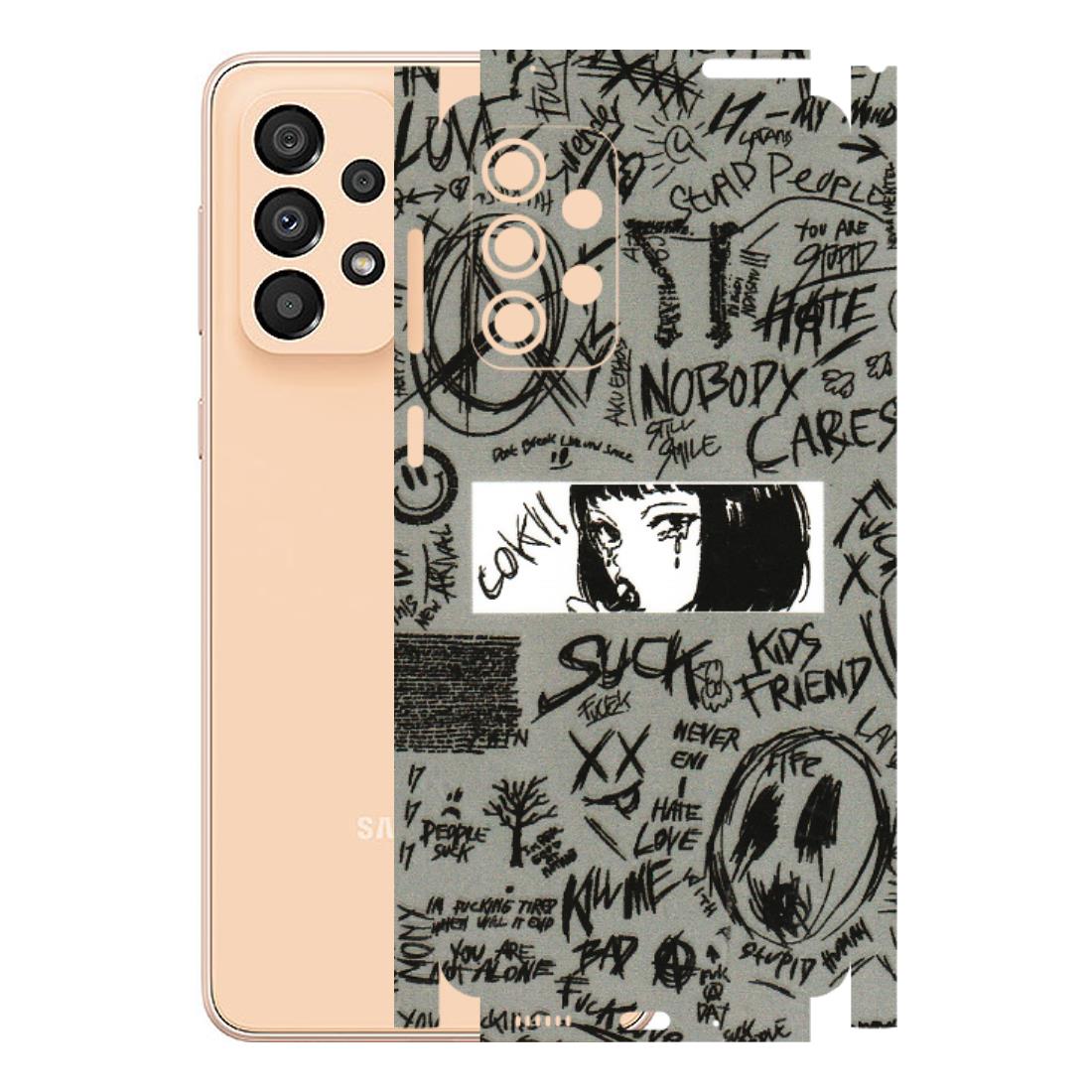 Samsung A/S Series Phone Skins (All Models) - Never Have Love Anime - 3D Embossed Finish (L-260) Samsung Galaxy A33(5G)