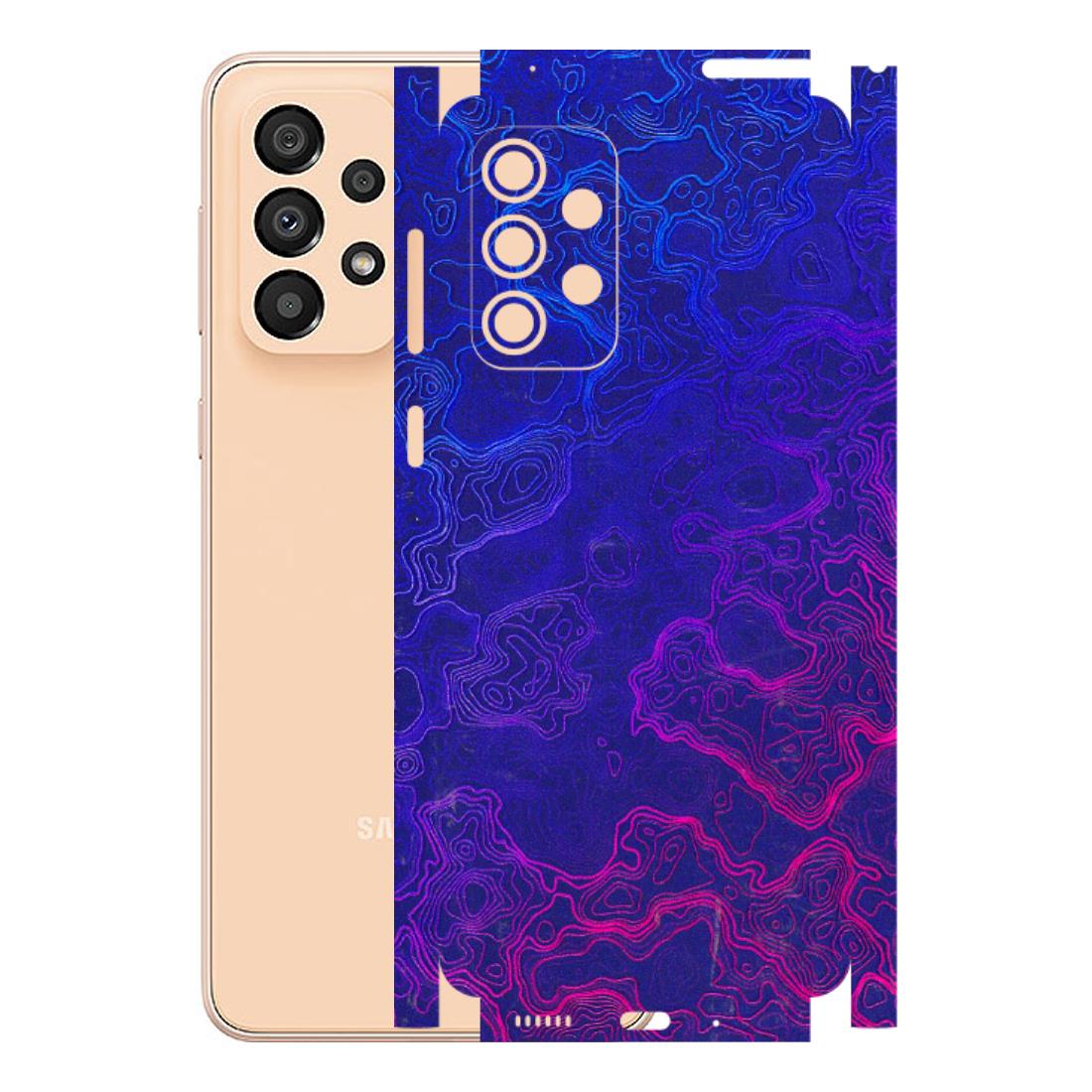 Samsung A/S Series Phone Skins (All Models) - Purple Ripples Swirl - 3D Embossed Finish (L-314) Samsung Galaxy A33(5G)