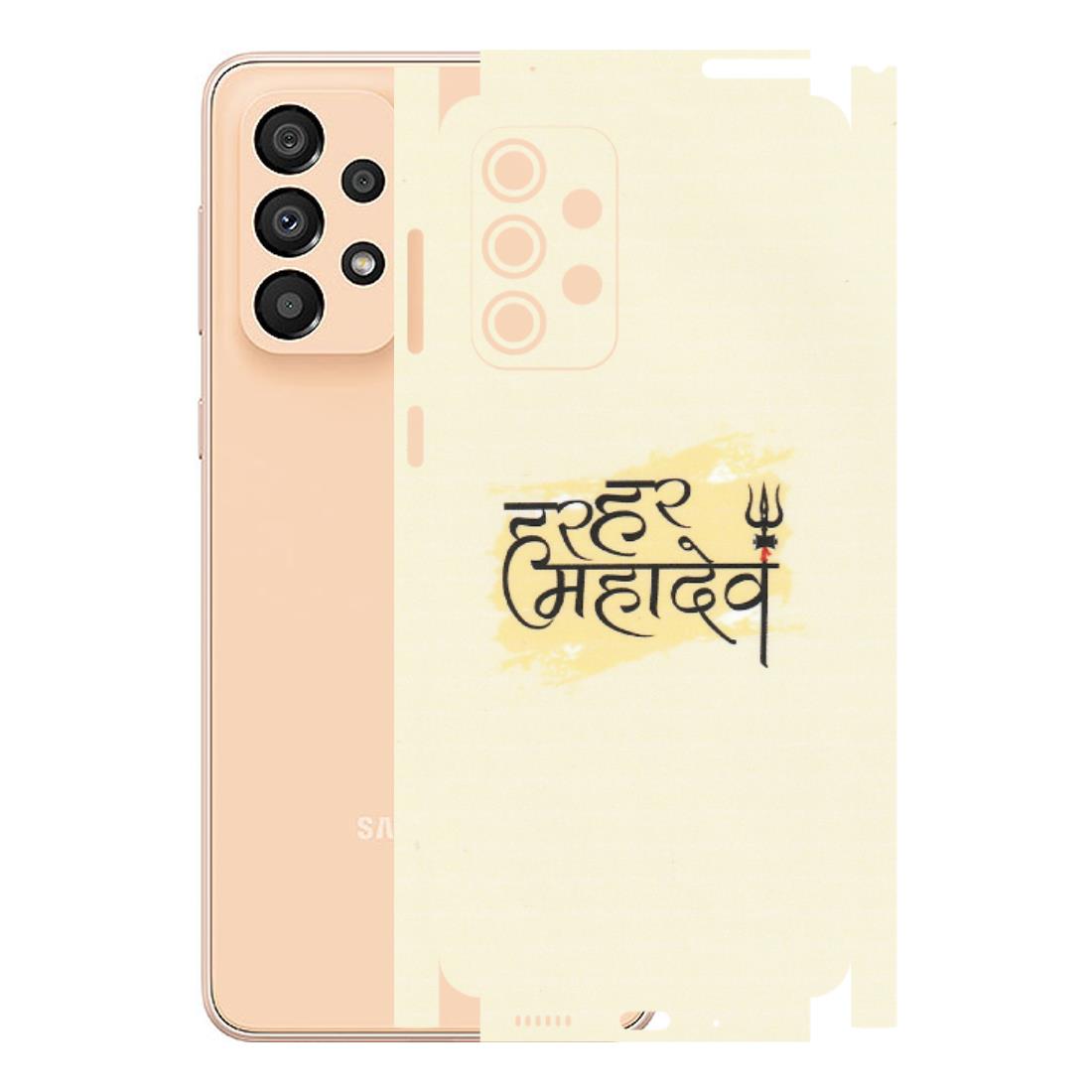 Samsung A/S Series Phone Skins (All Models) - Har Har Mahadev - Matte Finish (M-10) Samsung Galaxy A33(5G)