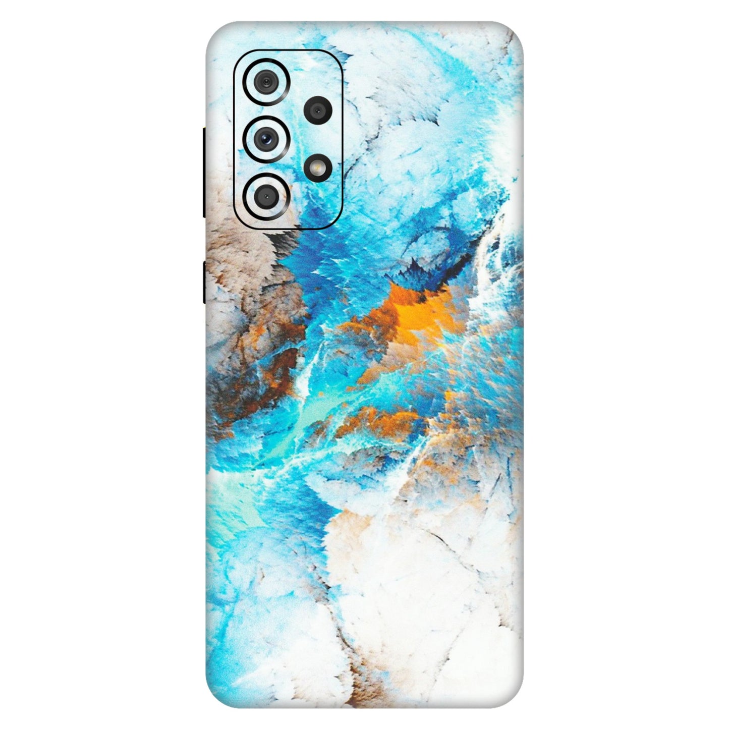 Samsung A/S Series Phone Skins (All Models) - Blue Waves Abstract - Matte Finish (M-19) Samsung Galaxy A33(5G)
