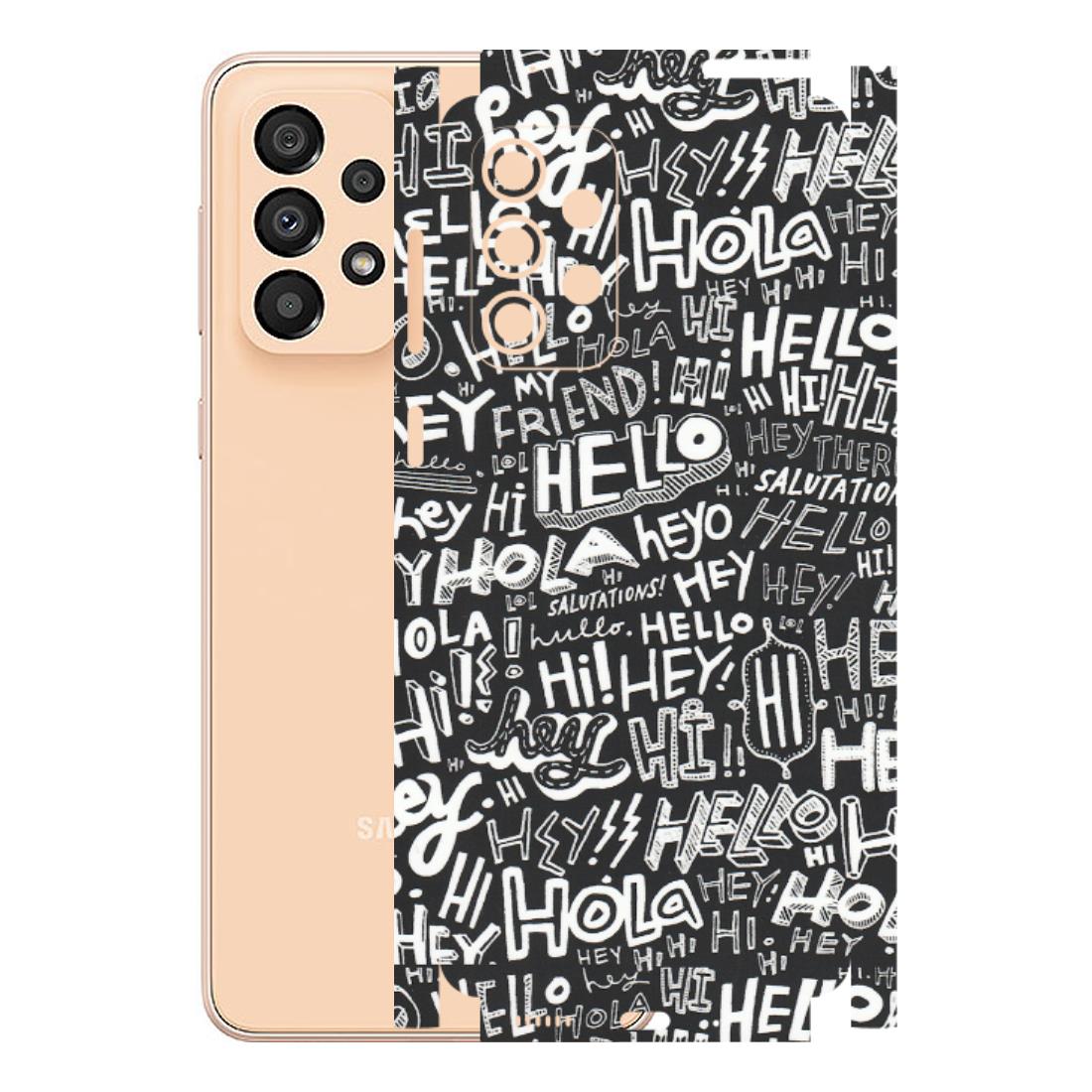 Samsung A/S Series Phone Skins (All Models) - Hi Hello Doodles - Matte Finish (M-25) Samsung Galaxy A33(5G)