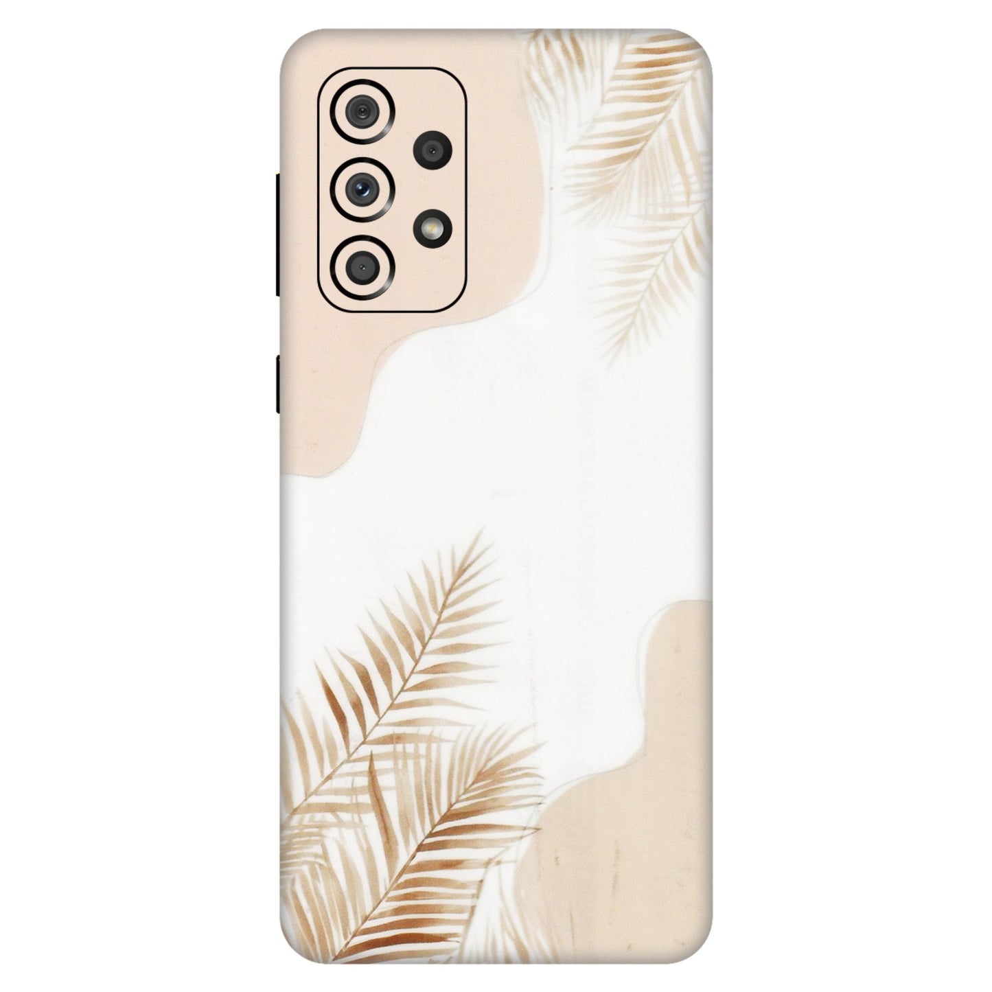 Samsung A/S Series Phone Skins (All Models) - Gold Petals Abstract - Transparent Finish (T-08) Samsung Galaxy A33(5G)