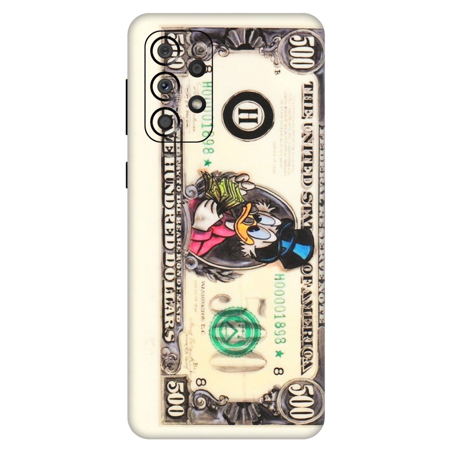 Samsung A/S Series Phone Skins (All Models) - Five Hundred Dollar Duck - Transparent Finish (T-15) Samsung Galaxy A33(5G)
