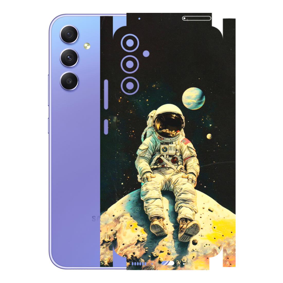 Samsung A/S Series Phone Skins (All Models) - Astronaut in Space - 3D Embossed Finish (L-16) Samsung Galaxy A34 (5G)