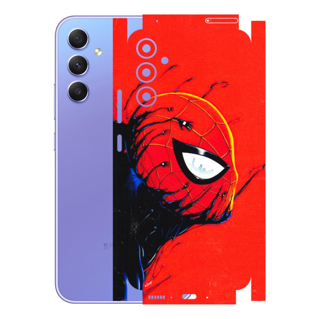 Samsung A/S Series Phone Skins (All Models) - Spiderman Face Venom - 3D Embossed Finish (L-165) Samsung Galaxy A34 (5G)
