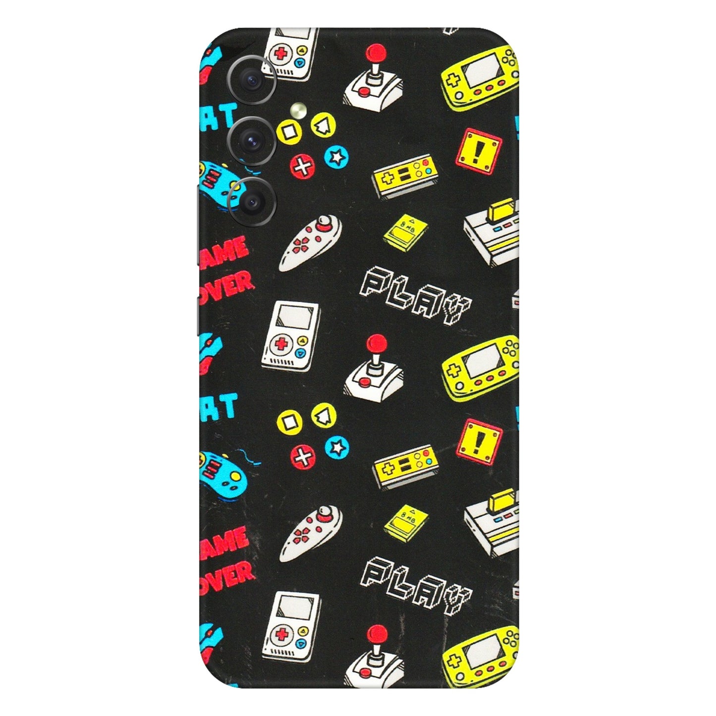 Samsung A/S Series Phone Skins (All Models) - Gaming Doodles - 3D Embossed Finish (L-224) Samsung Galaxy A34 (5G)