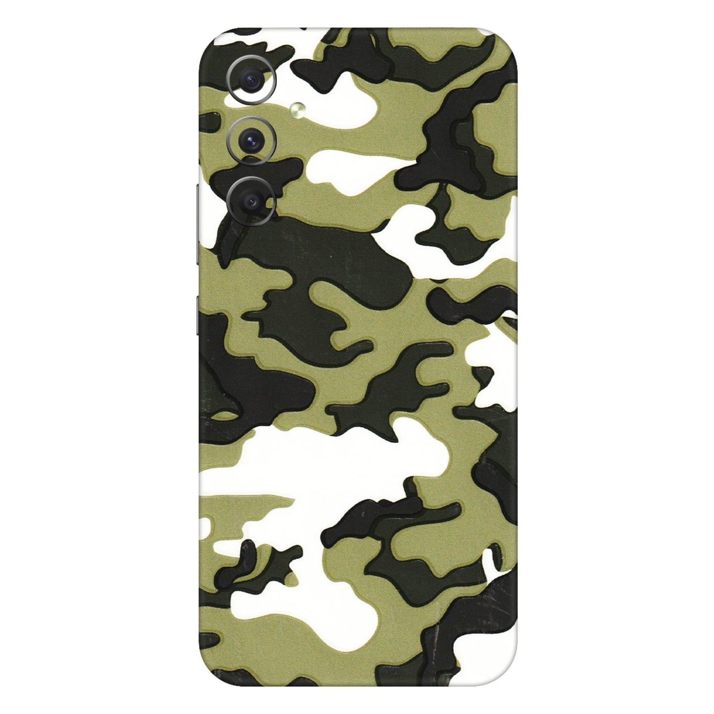 Samsung A/S Series Phone Skins (All Models) - Camouflages White And Green - 3D Embossed Finish (L-243) Samsung Galaxy A34 (5G)