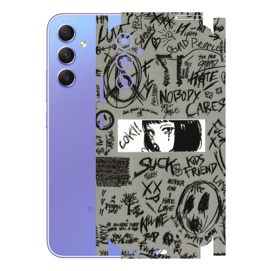 Samsung A/S Series Phone Skins (All Models) - Never Have Love Anime - 3D Embossed Finish (L-260) Samsung Galaxy A34 (5G)