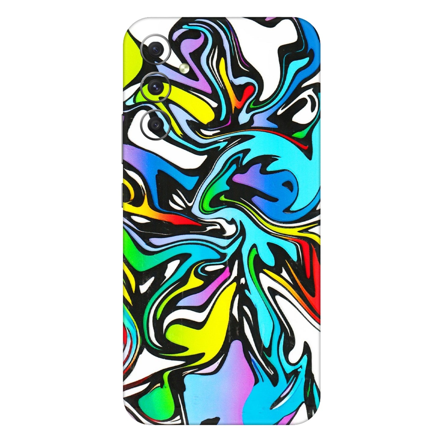 Samsung A/S Series Phone Skins (All Models) - Abstract Colour Paints - 3D Embossed Finish (L-271) Samsung Galaxy A34 (5G)