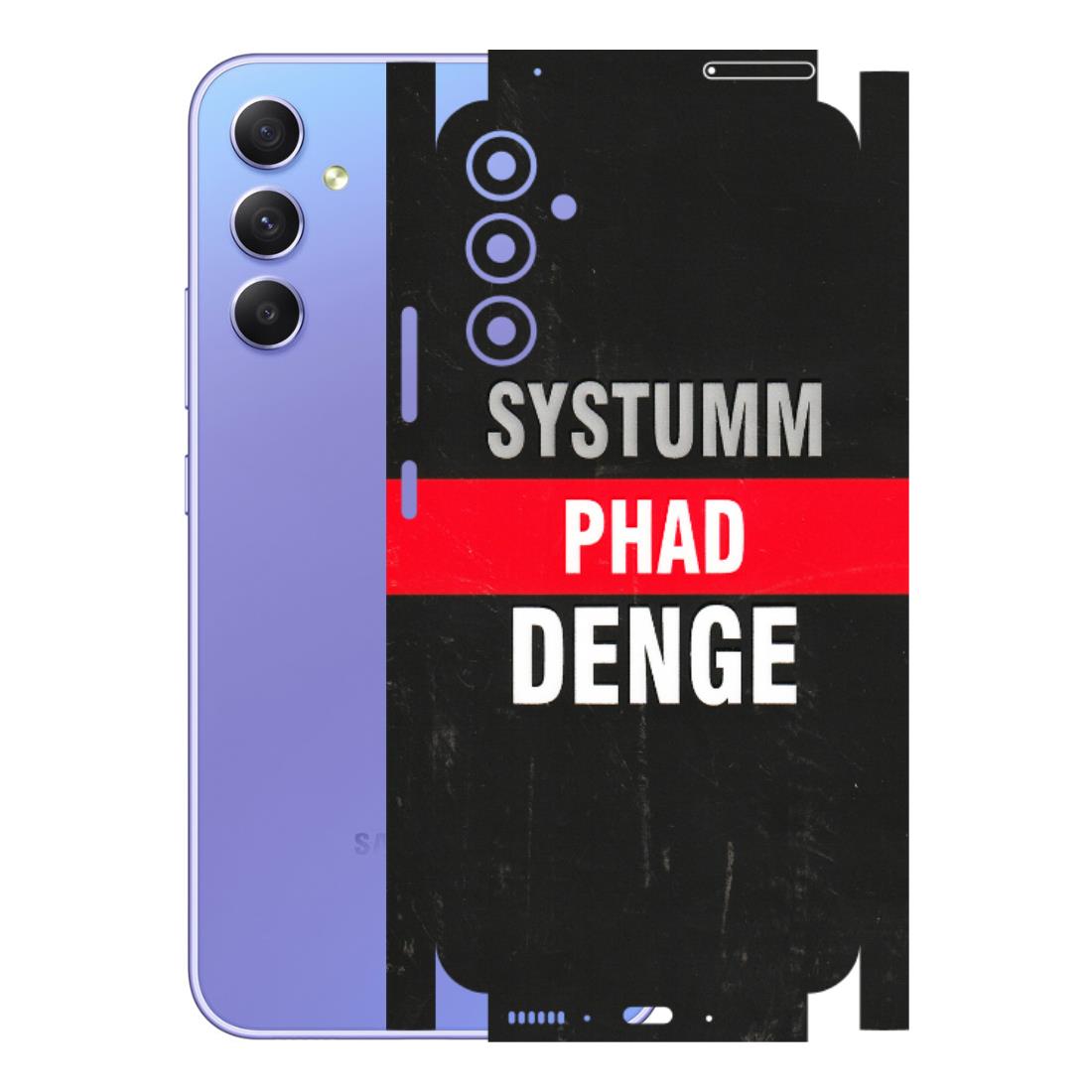 Samsung A/S Series Phone Skins (All Models) - Systumm Phad Denge - 3D Embossed Finish (L-278) Samsung Galaxy A34 (5G)