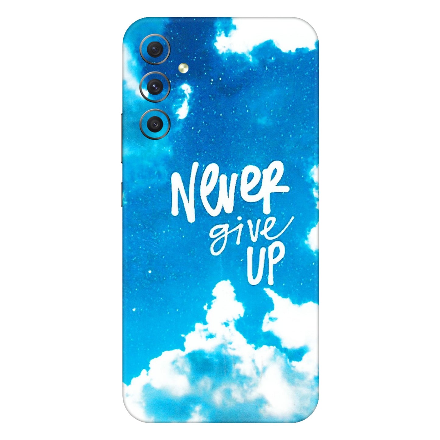 Samsung A/S Series Phone Skins (All Models) - Never Give Up - 3D Embossed Finish (L-279) Samsung Galaxy A34 (5G)