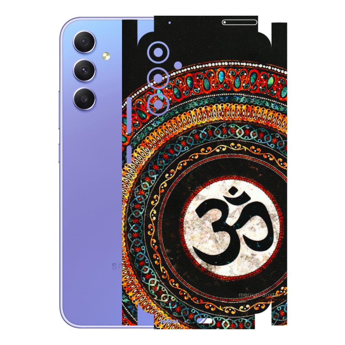 Samsung A/S Series Phone Skins (All Models) - Aum Chant Abstract - 3D Embossed Finish (L-42) Samsung Galaxy A34 (5G)