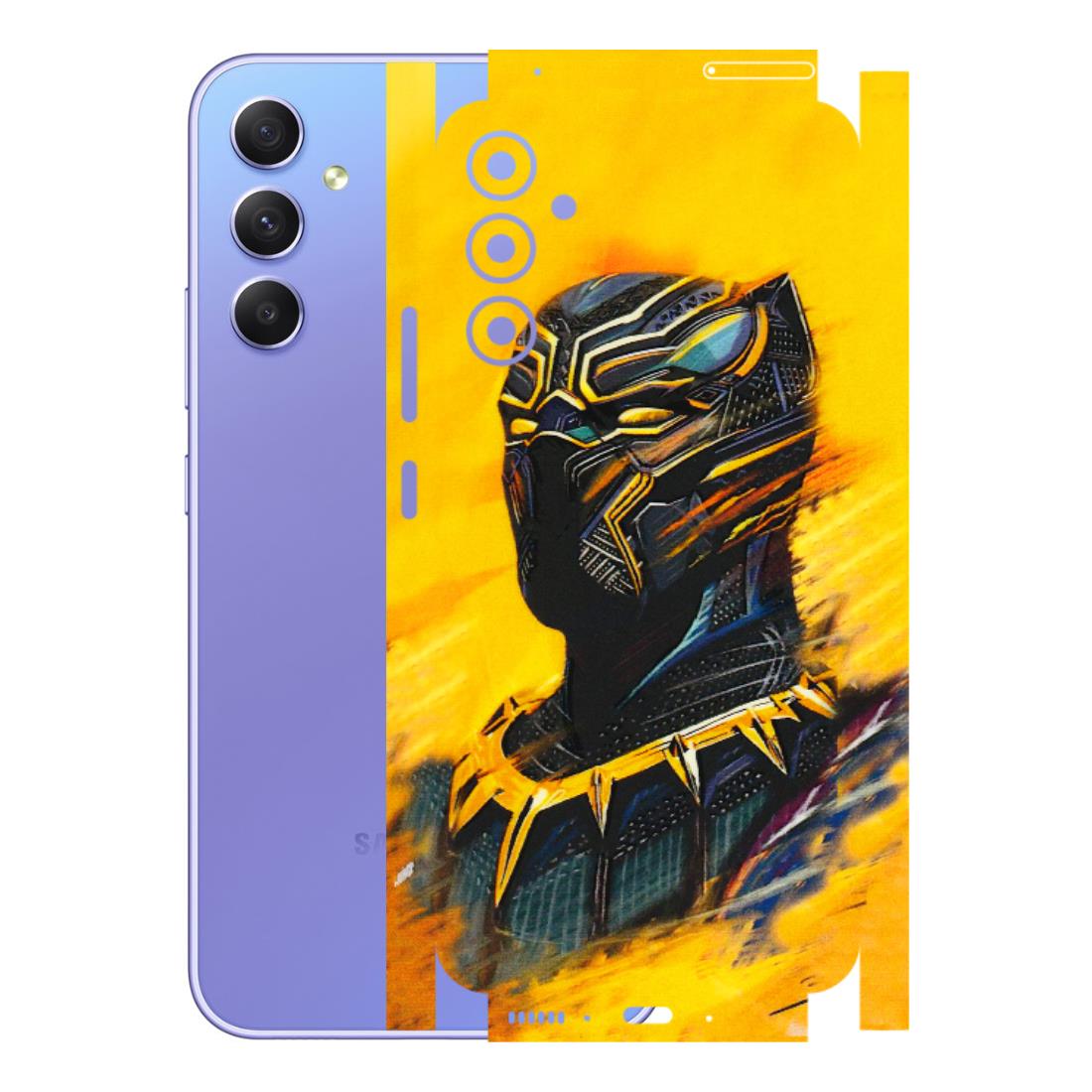 Samsung A/S Series Phone Skins (All Models) - Yellow Panther - 3D Embossed Finish (L-54) Samsung Galaxy A34 (5G)