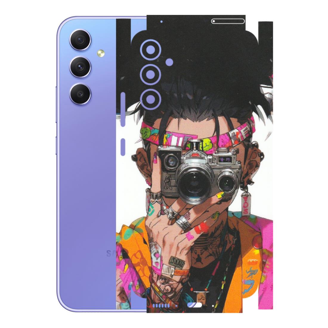 Samsung A/S Series Phone Skins (All Models) - Camera Lover Girl - Matte Finish (M-09) Samsung Galaxy A34 (5G)