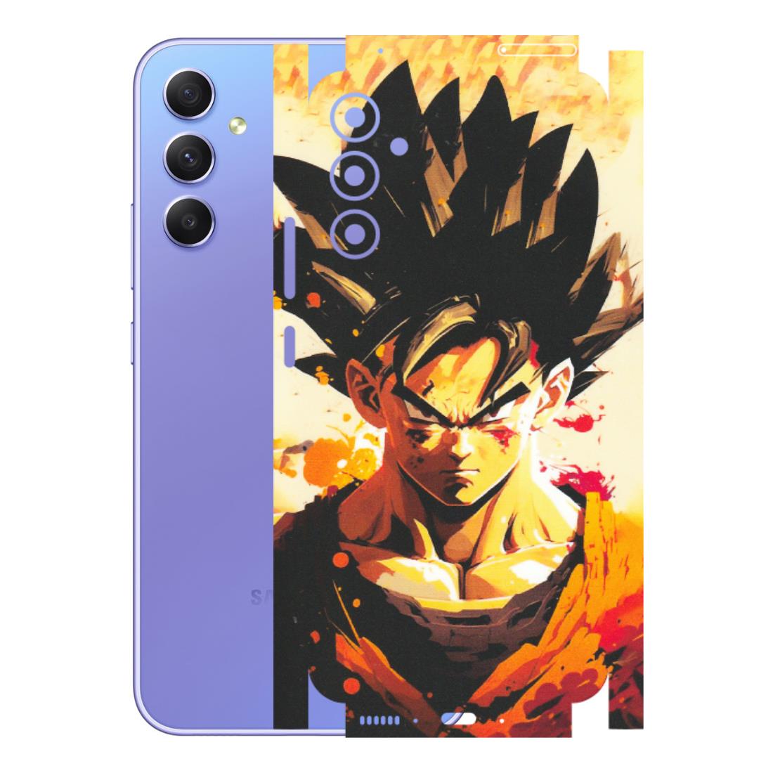 Samsung A/S Series Phone Skins (All Models) - Angry Goku - Matte Finish (M-12) Samsung Galaxy A34 (5G)
