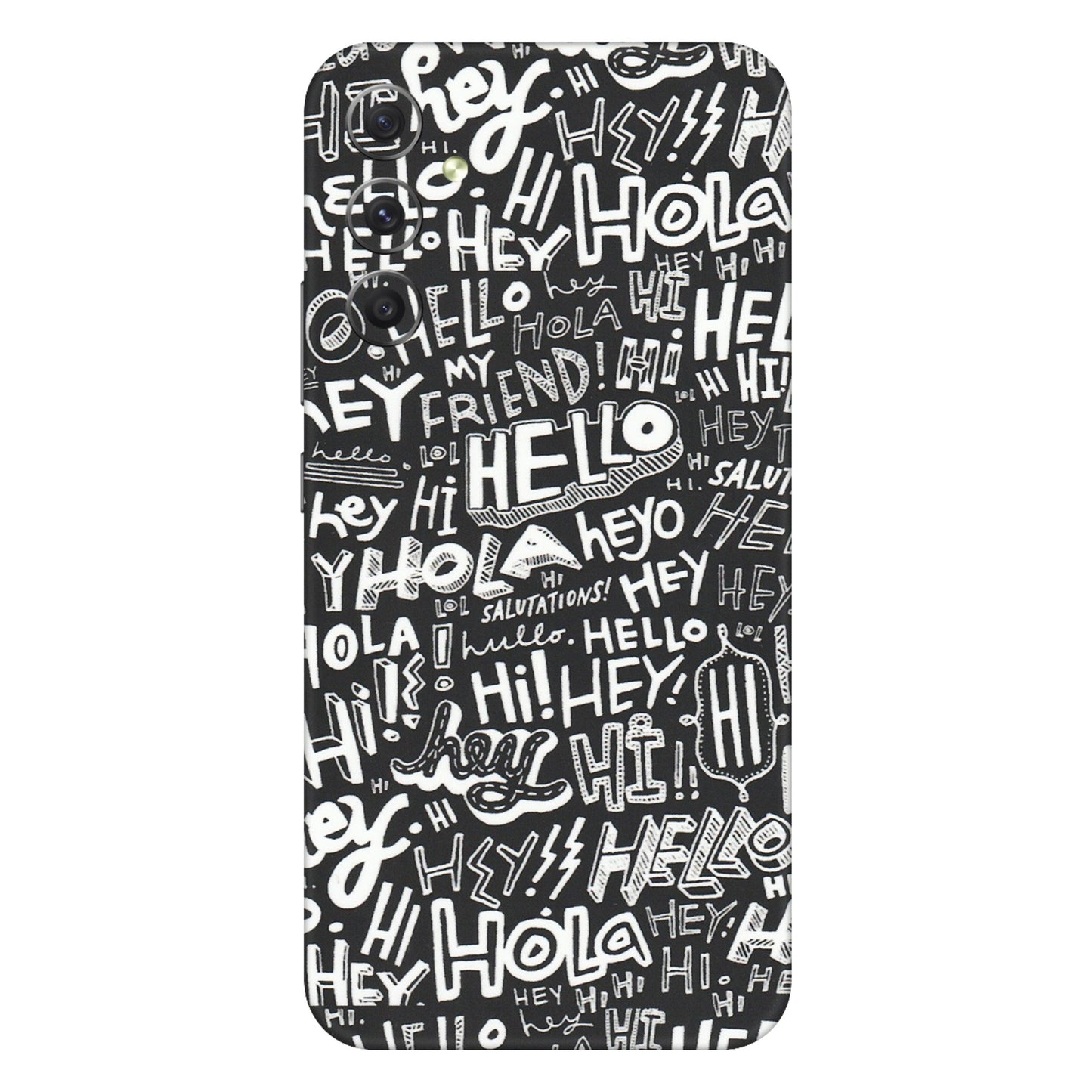 Samsung A/S Series Phone Skins (All Models) - Hi Hello Doodles - Matte Finish (M-25) Samsung Galaxy A34 (5G)