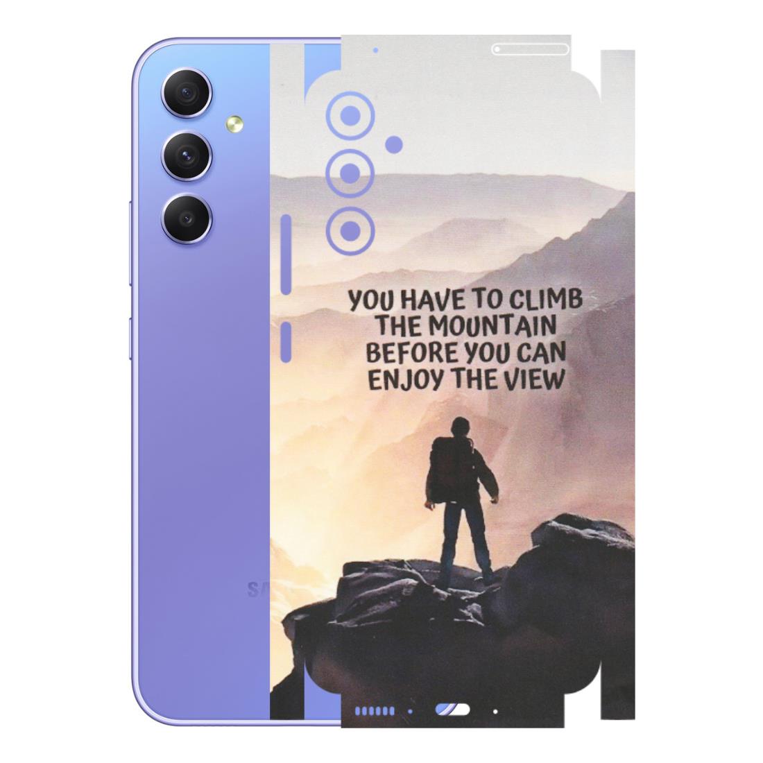 Samsung A/S Series Phone Skins (All Models) - Motivational Hiking Mountain - Matte Finish (M-28) Samsung Galaxy A34 (5G)