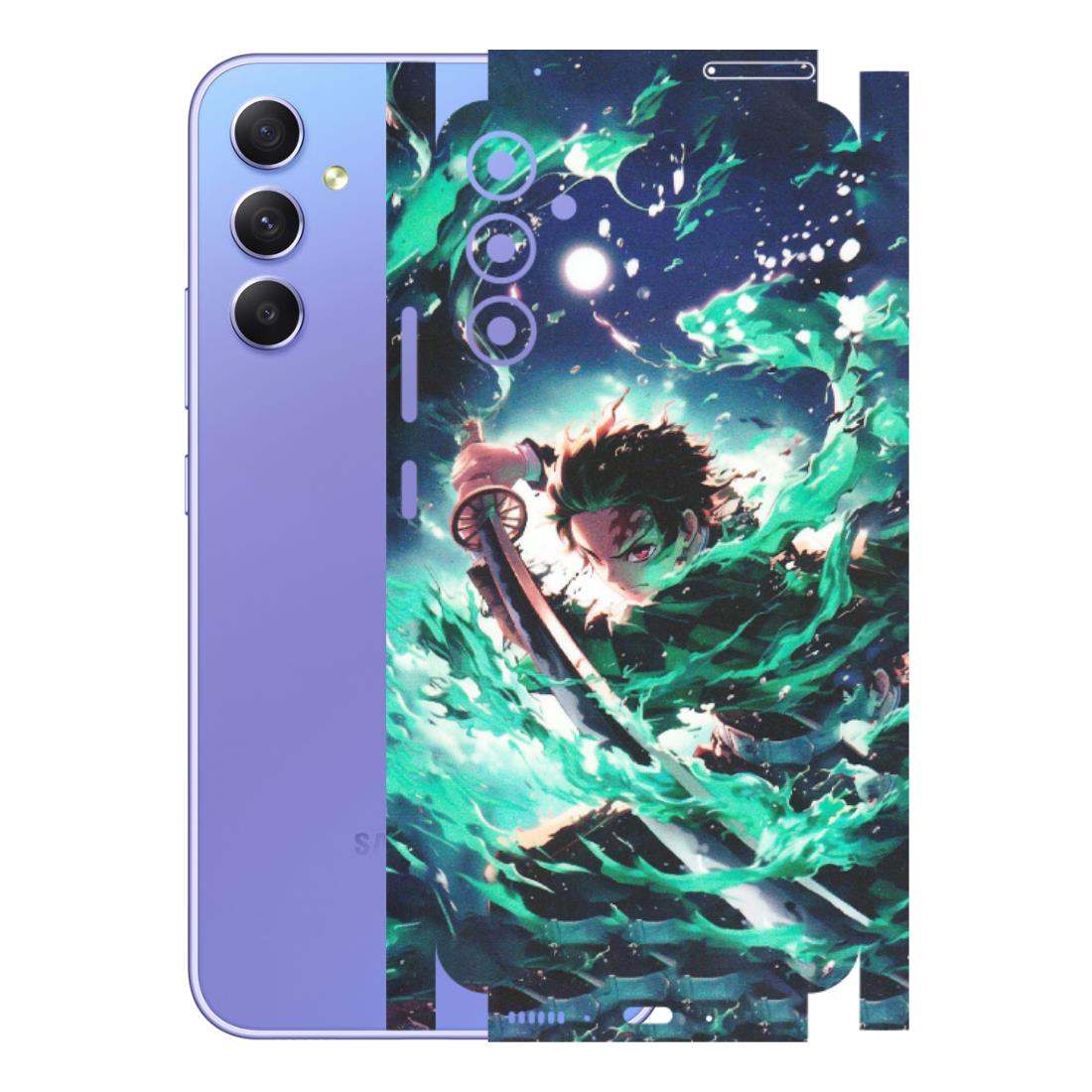 Samsung A/S Series Phone Skins (All Models) - Sword Fighter Anime - Matte Finish (M-29) Samsung Galaxy A34 (5G)