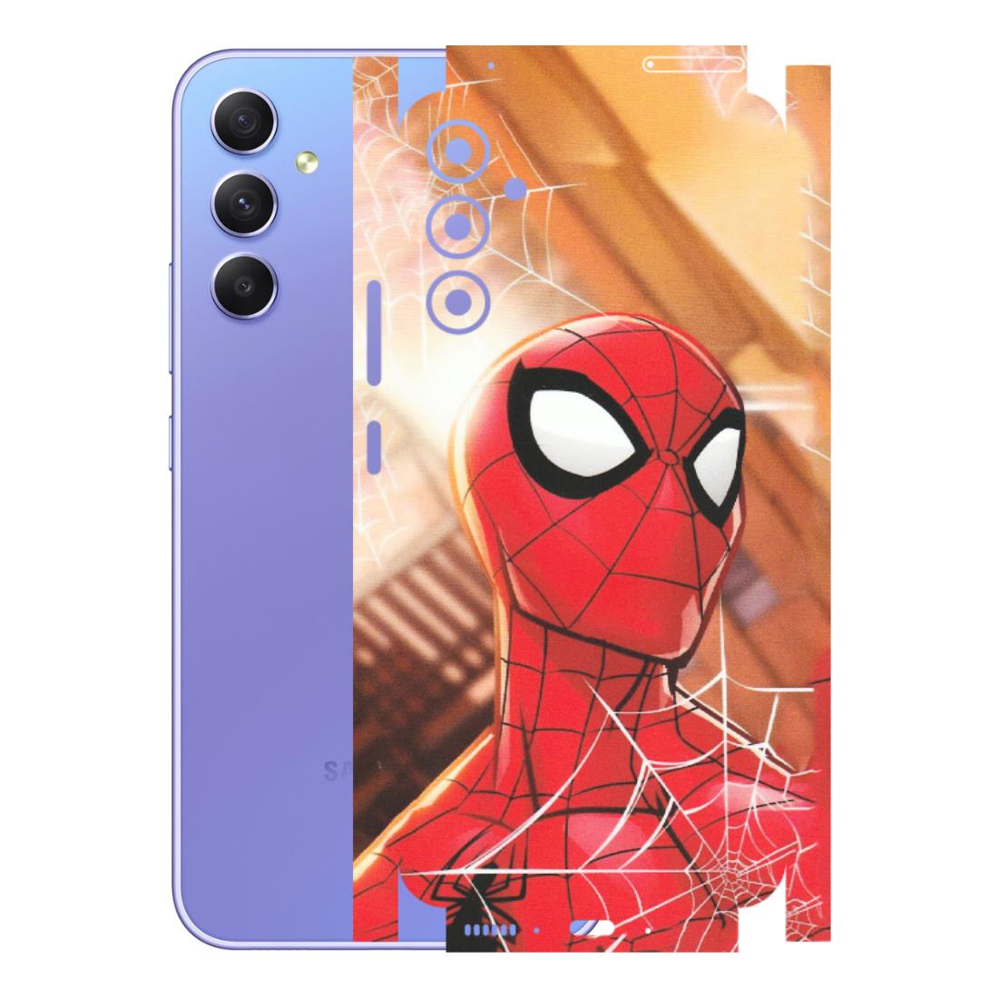 Samsung A/S Series Phone Skins (All Models) - Spiderman Face New - Matte Finish (M-41) Samsung Galaxy A34 (5G)