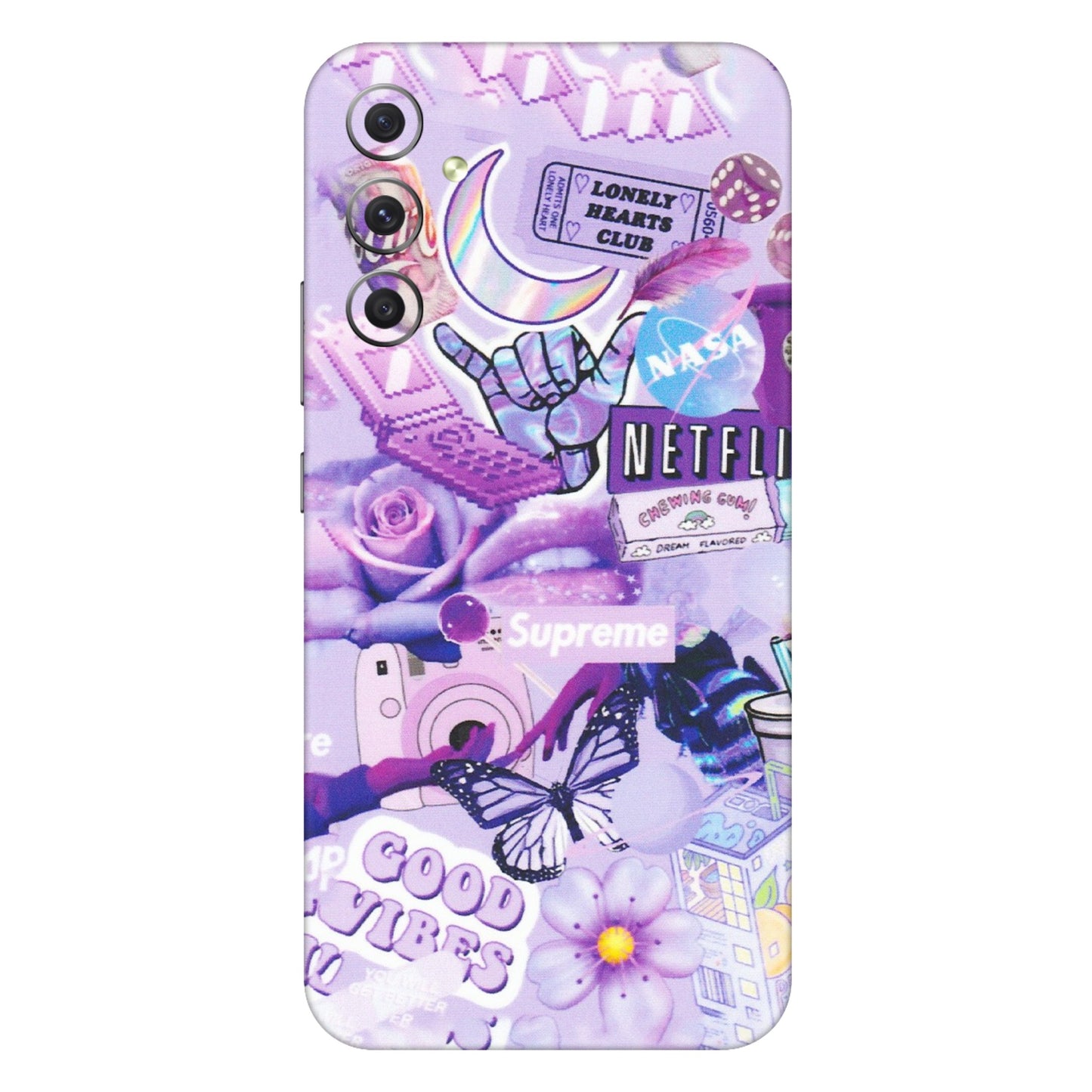 Samsung A/S Series Phone Skins (All Models) - Supreme Purple Magic - Matte Finish (M-88) Samsung Galaxy A34 (5G)