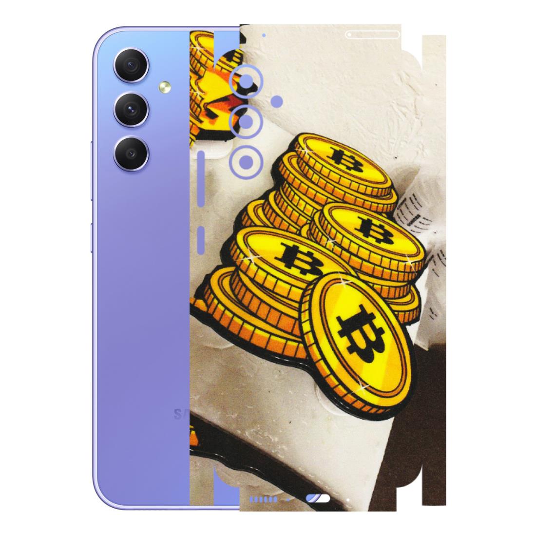 Samsung A/S Series Phone Skins (All Models) - Billionaire Bitcoin Collection - Matte Finish (M-92) Samsung Galaxy A34 (5G)