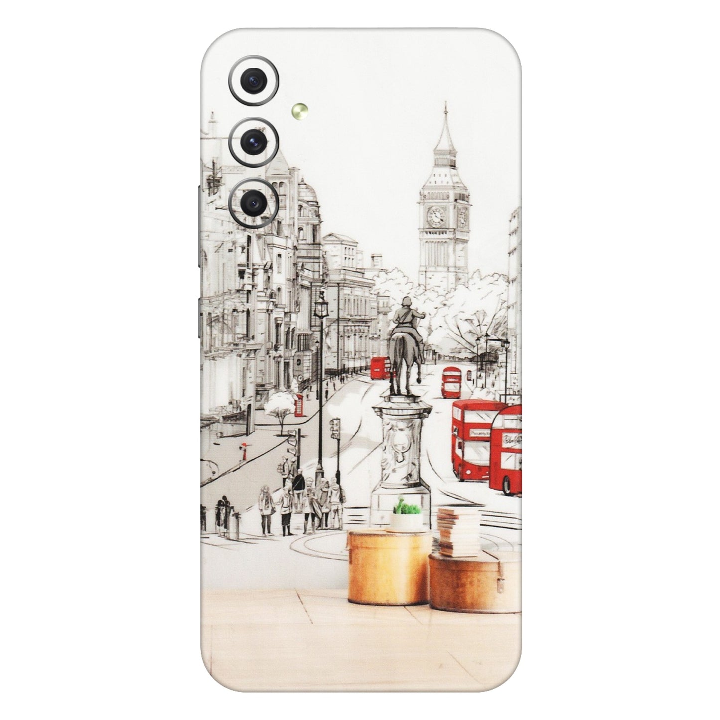 Samsung A/S Series Phone Skins (All Models) - London Street - Transparent Finish (T-02) Samsung Galaxy A34 (5G)